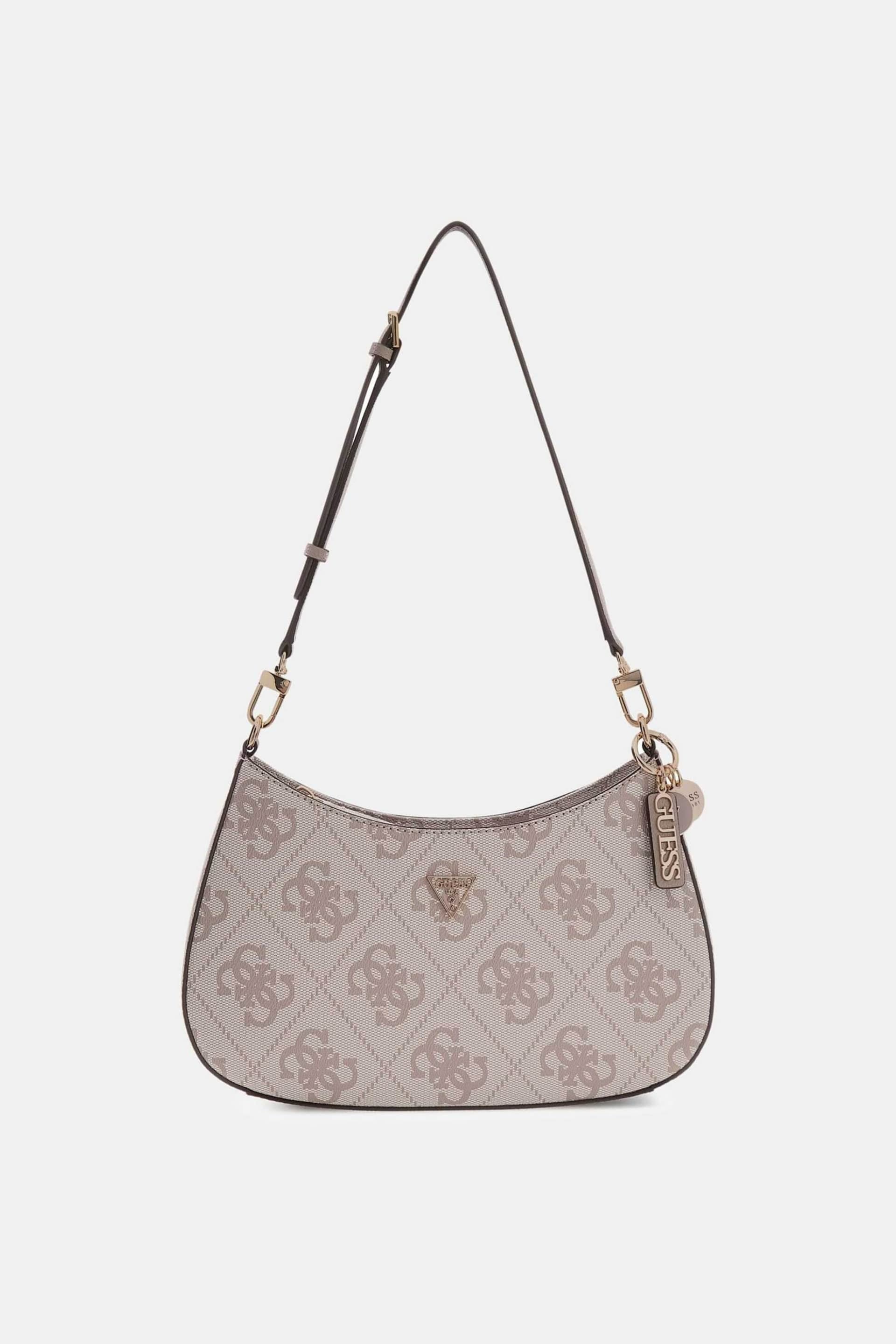 Guess γυναικεία τσάντα ώμου με all-over logo print "Noelle II" | ONE SIZE