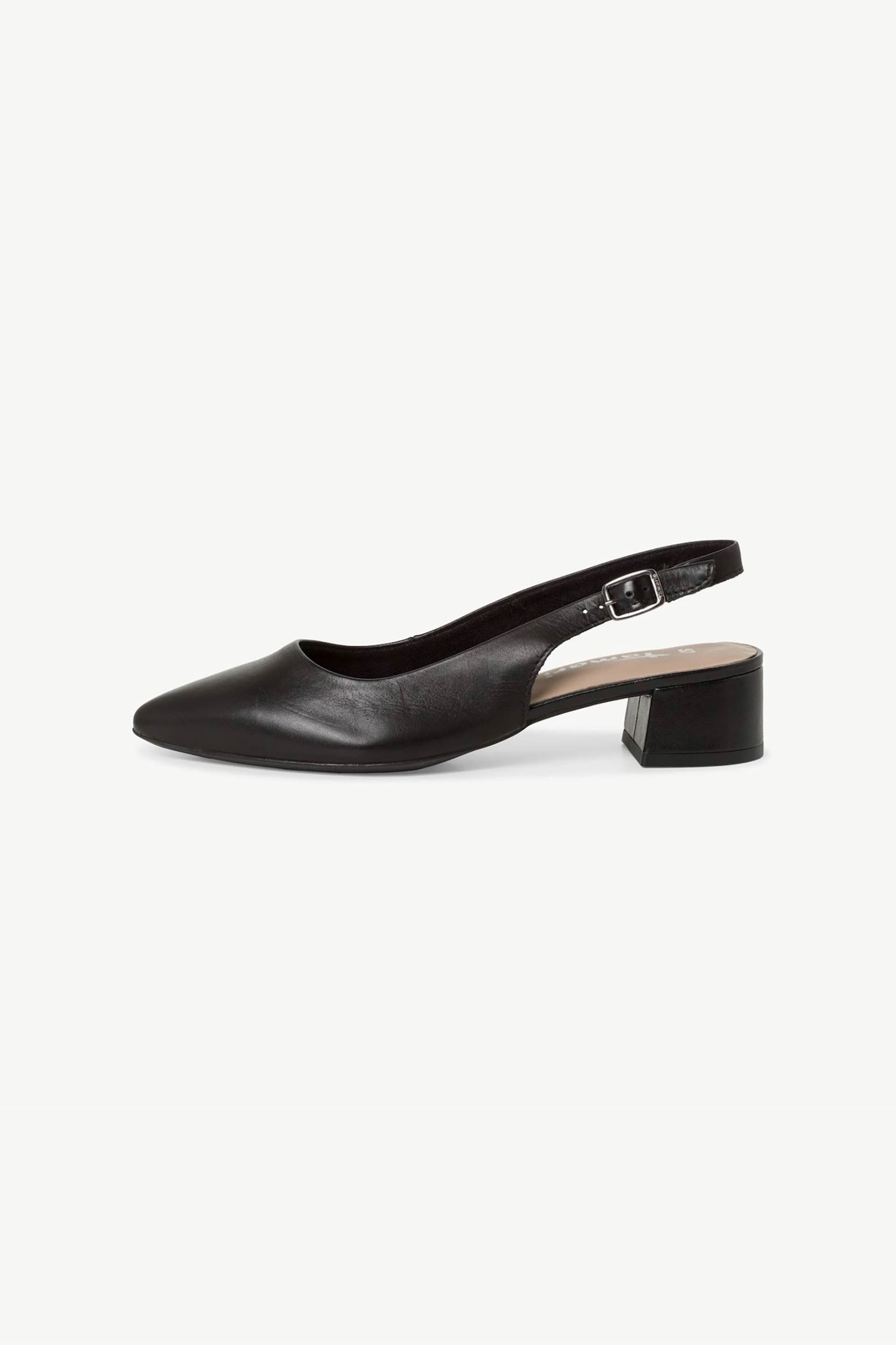 Tamaris γυναικεία slingbacks μονόχρωμα suede