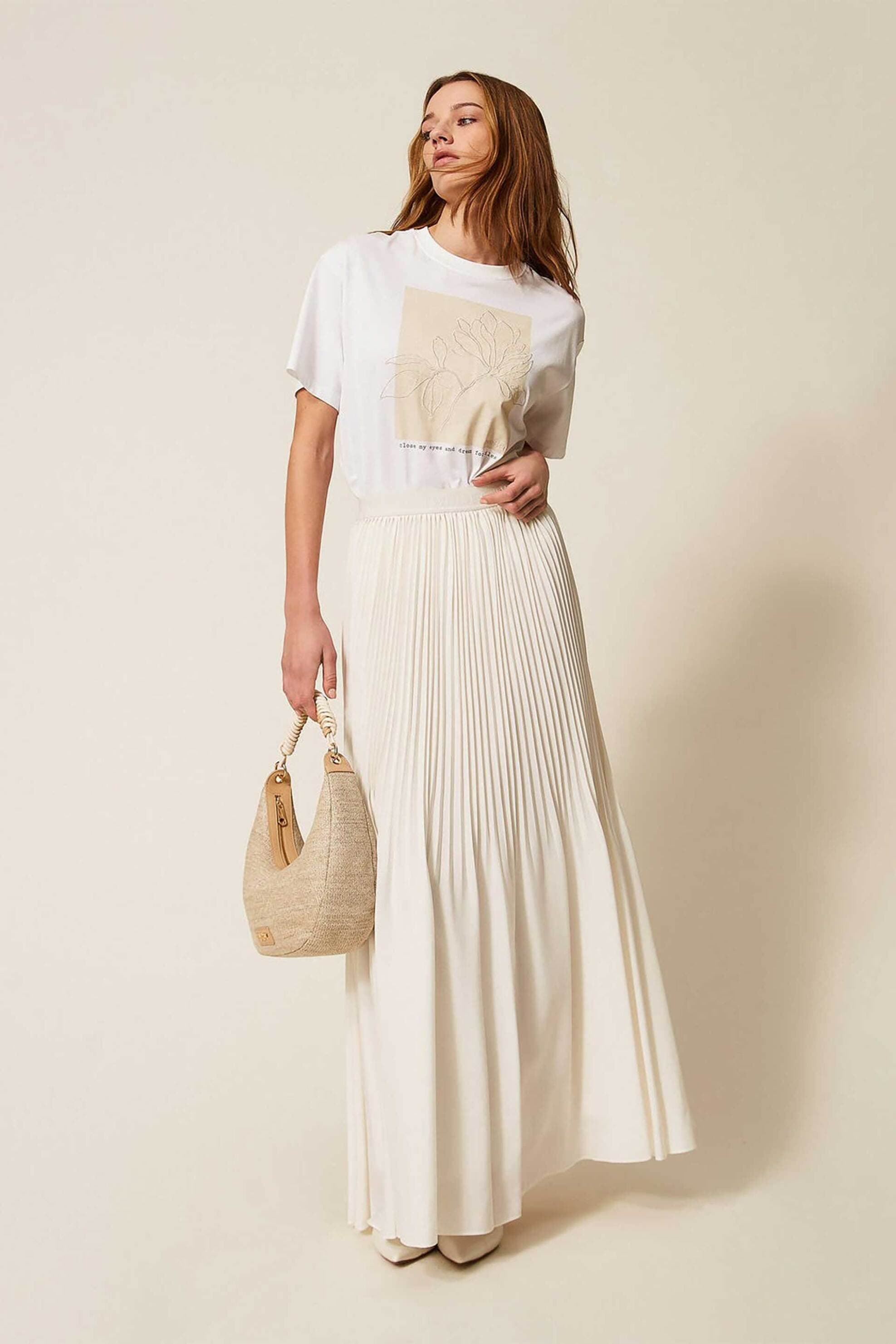 Twinset γυναικεία maxi φούστα πλισέ