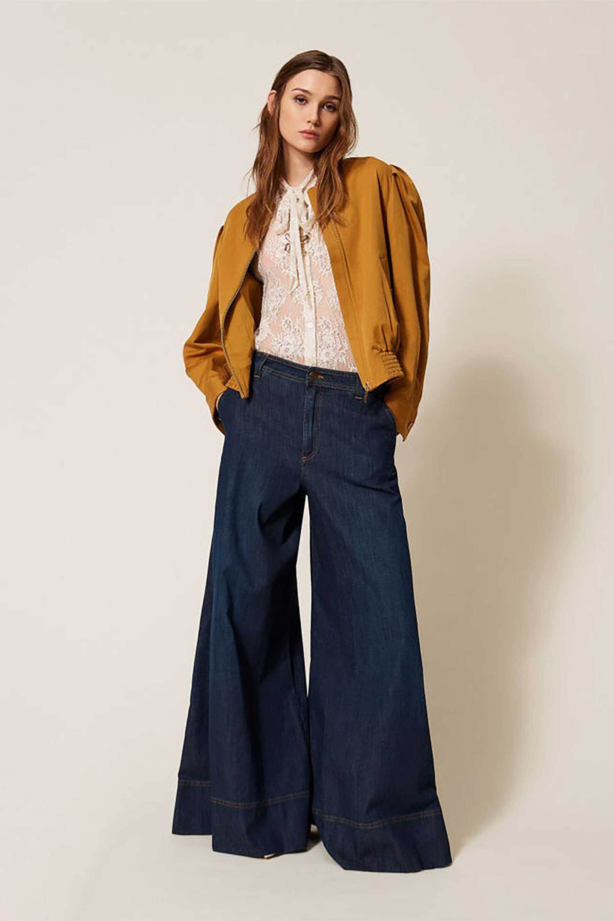 Twinset γυναικείο τζιν παντελόνι Palazzo Fit