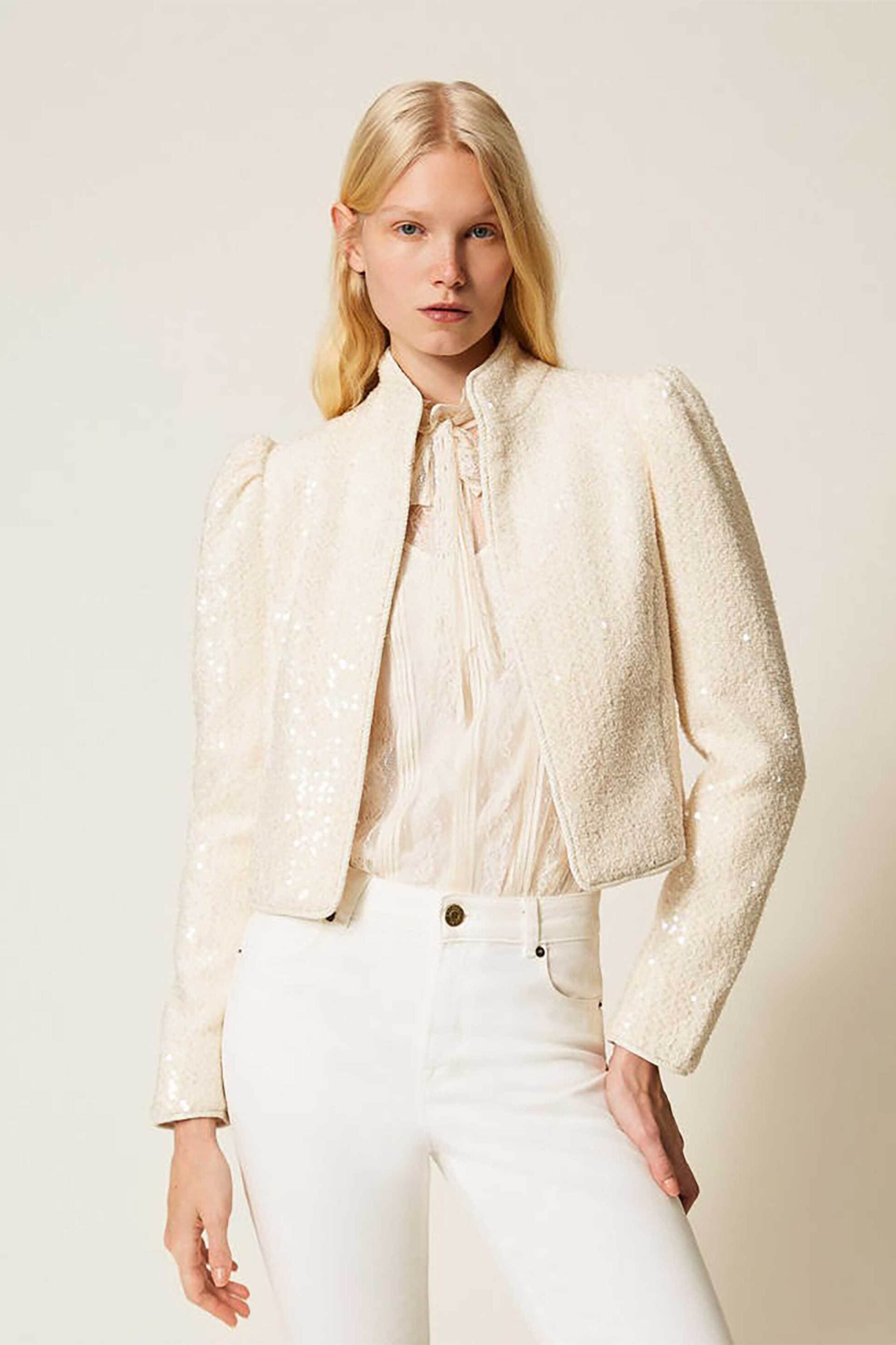 Twinset γυναικείο jacket με παγιέτα