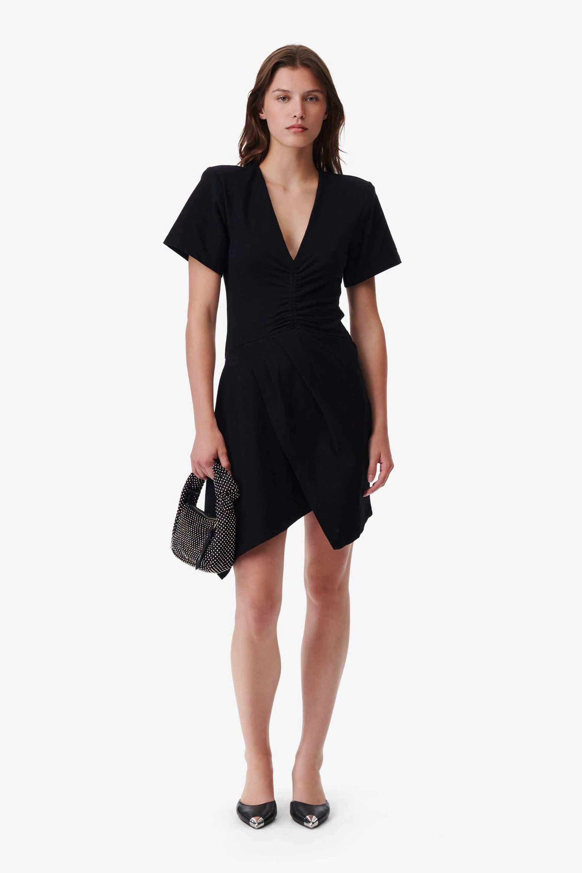 Iro γυναικείο ασύμμετρο mini φόρεμα με V λαιμόκοψη "Rowta"