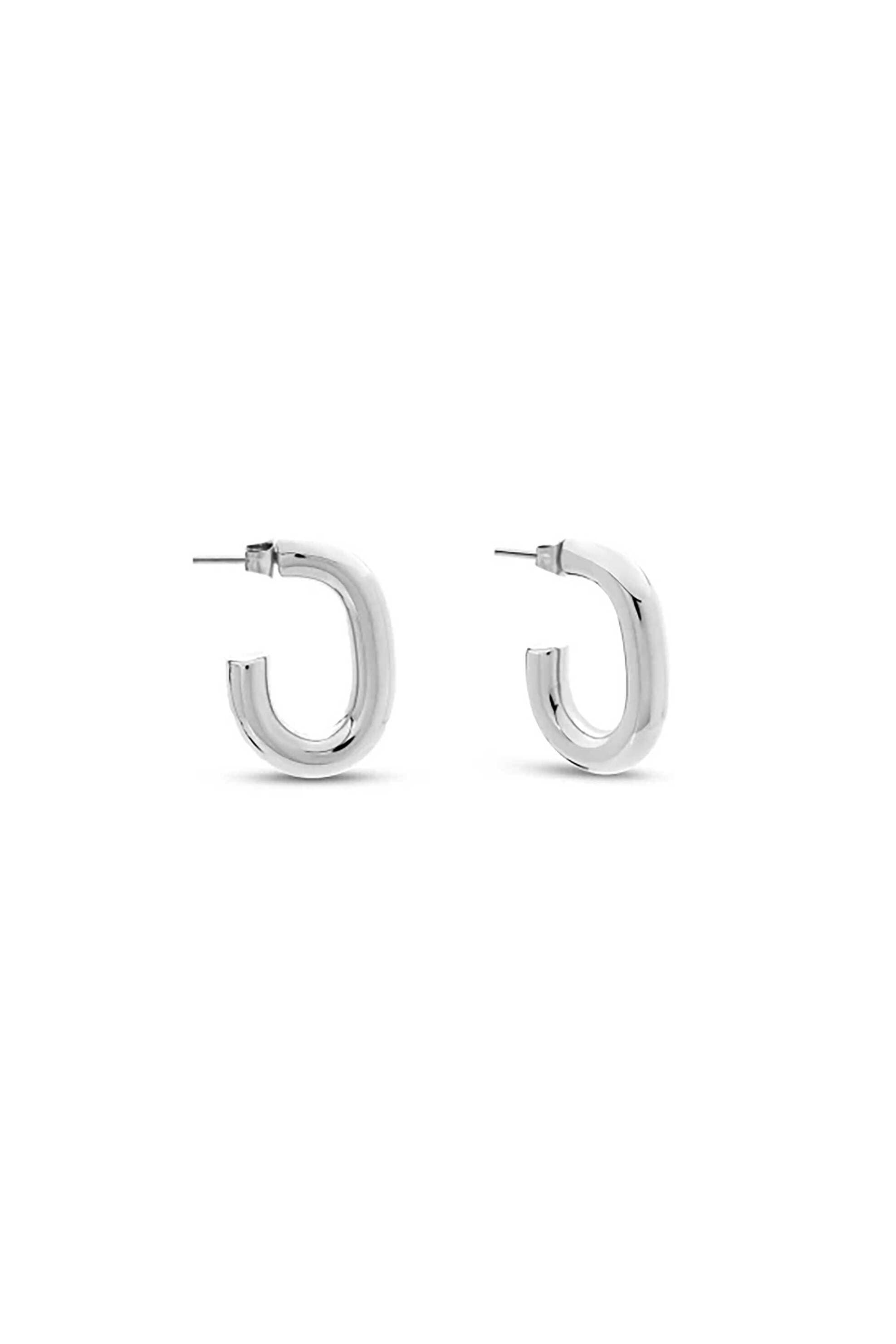 Folli Follie γυναικεία σκουλαρίκια κρίκοι σε οβάλ σχήμα "Hoops!"