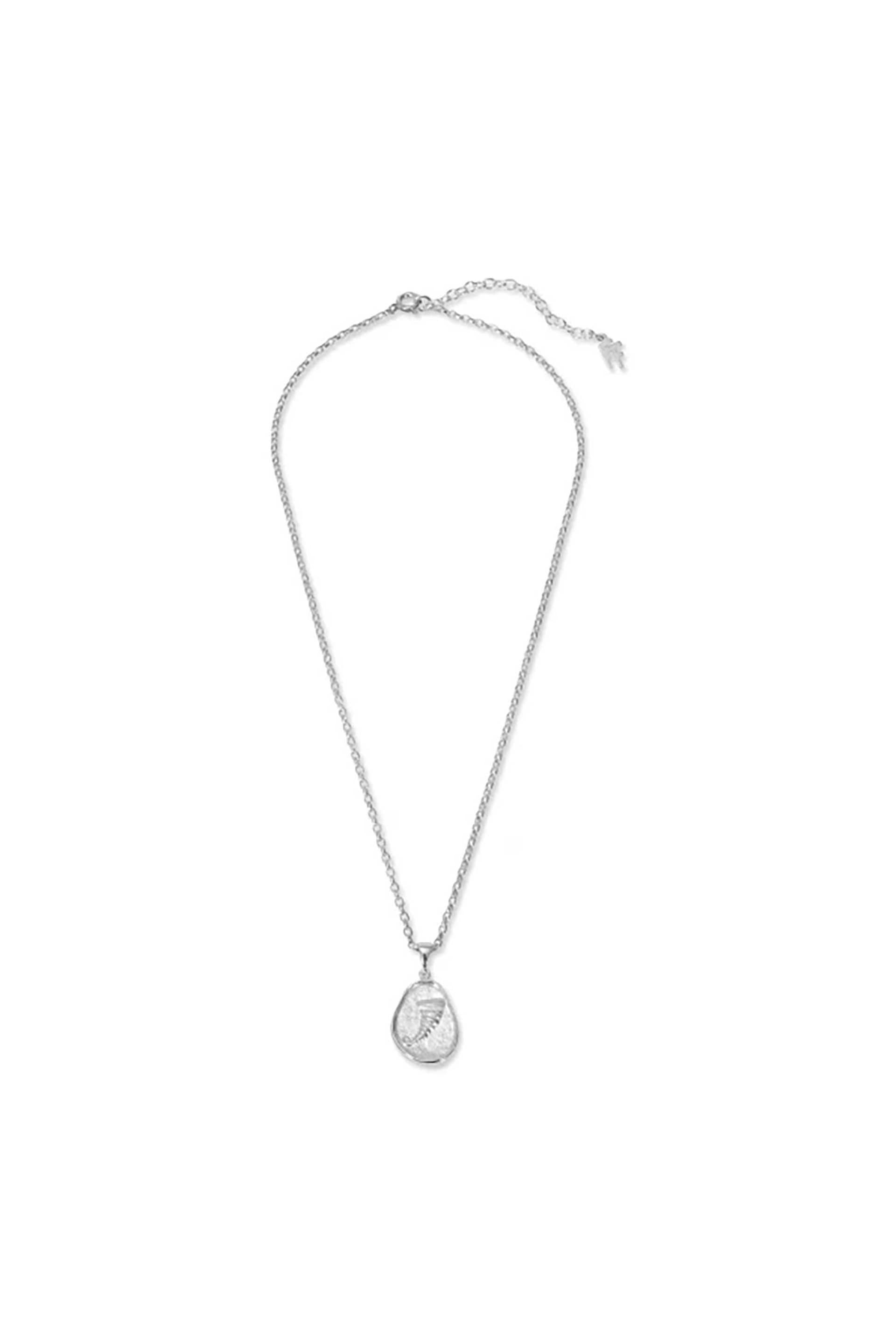 Folli Follie γυναικείο ασημένιο κολιέ με κέρας Αμάλθειας "Lucky Charm 2026"