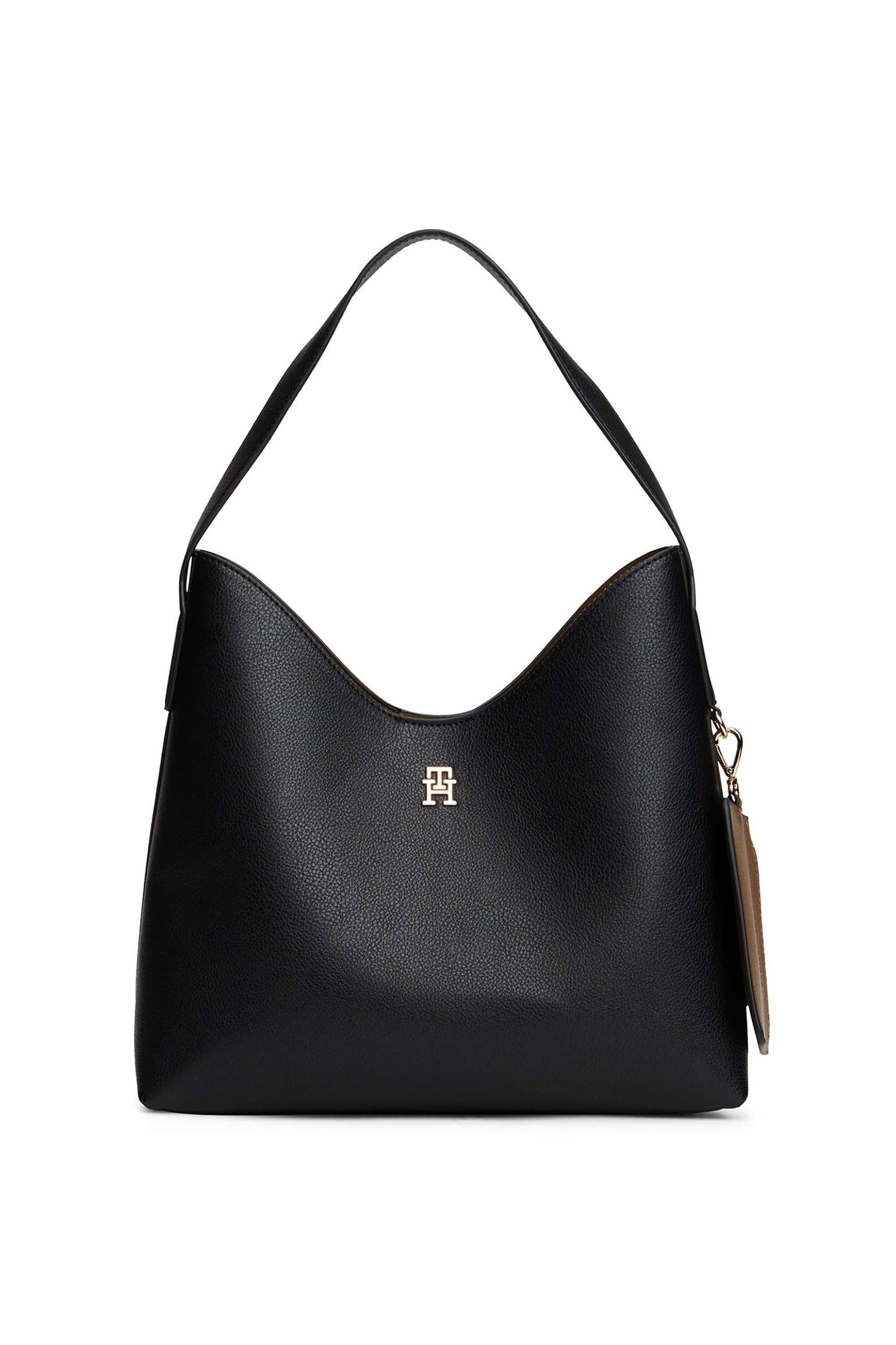 Tommy Hilfiger γυναικεία τσάντα ώμου με μεταλλικό monogram "TH Icon"