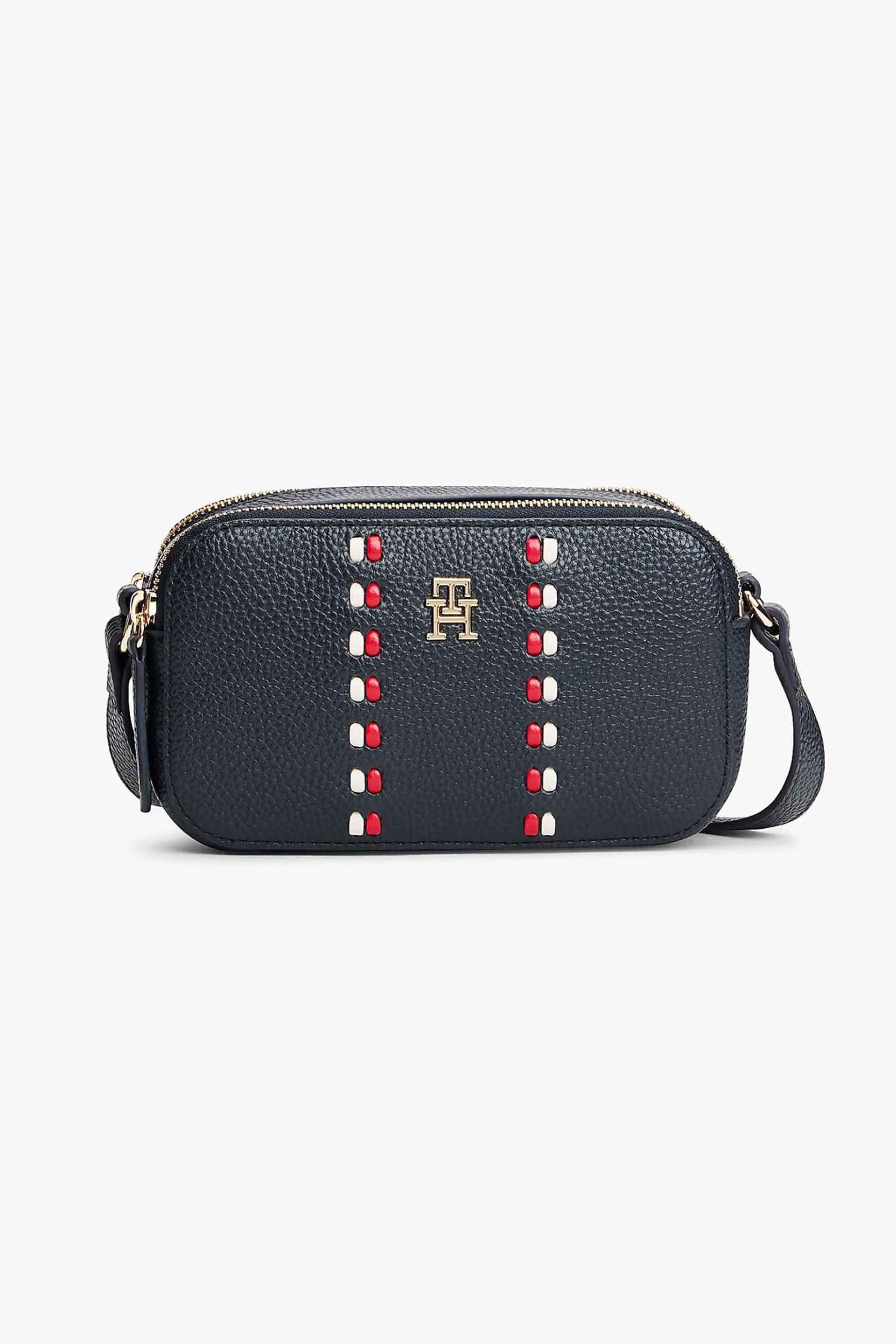 Tommy Hilfiger γυναικεία τσάντα crossbody με μεταλλικό monogram "TH Timeless Camera Bag" | ONE SIZE