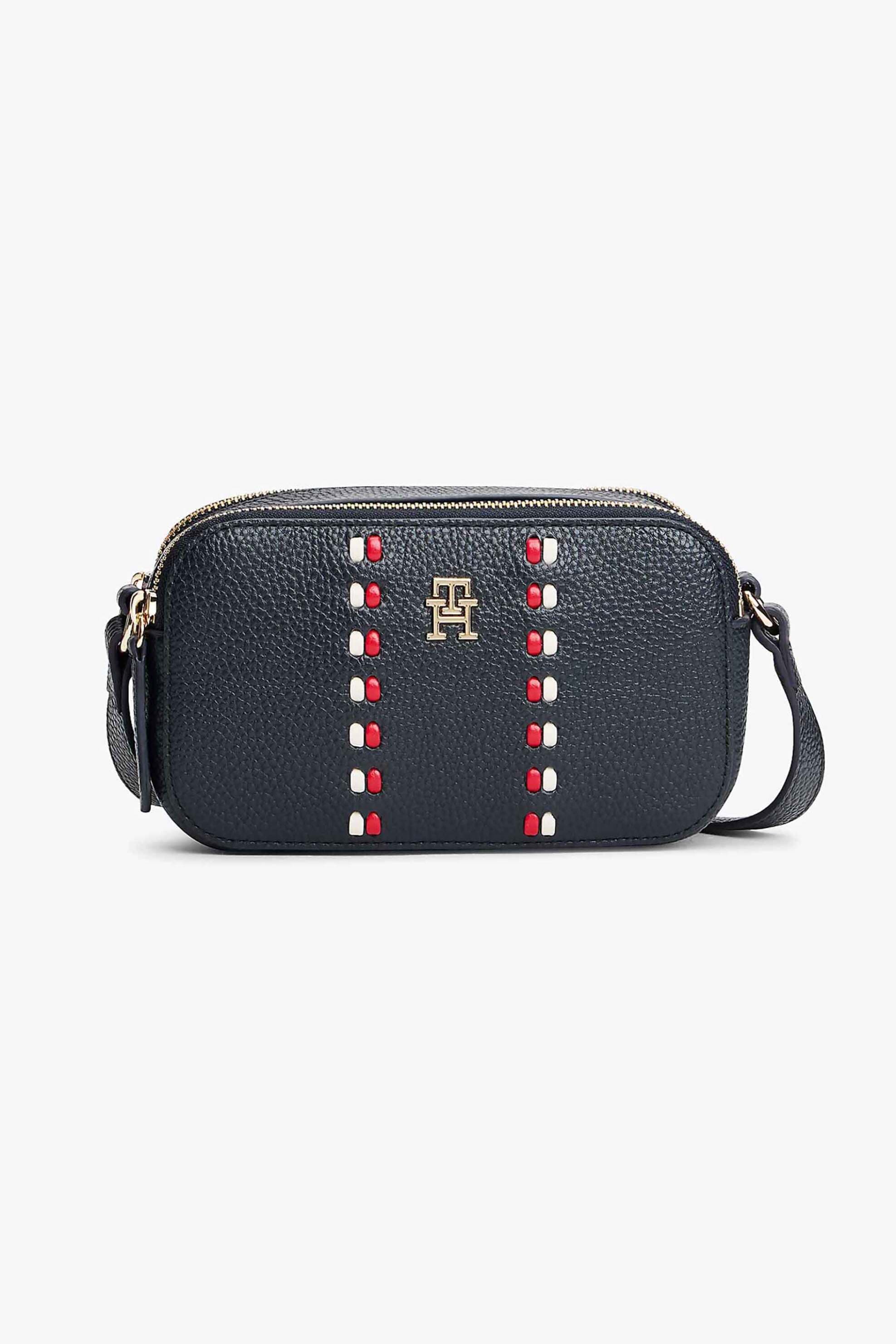Tommy Hilfiger γυναικεία τσάντα crossbody με μεταλλικό monogram "TH Timeless Camera Bag" | ONE SIZE