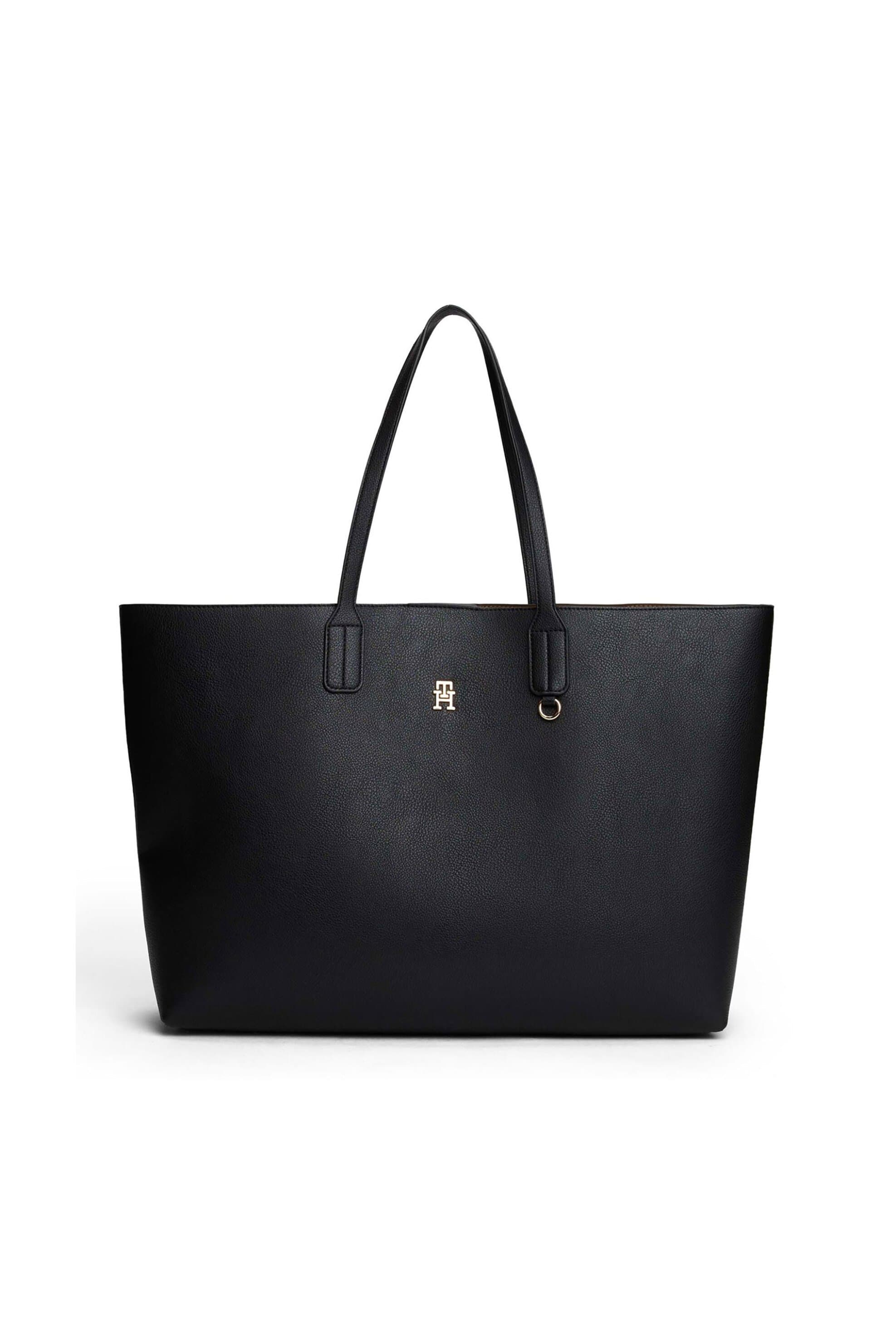 Tommy Hilfiger γυναικεία τσάντα shopper με μεταλλικό monogram "TH Icon"