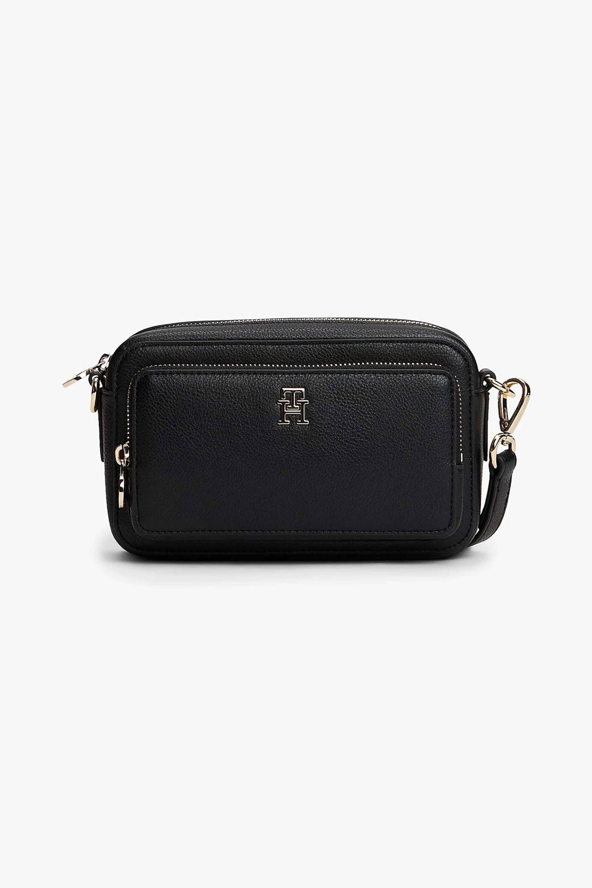 Tommy Hilfiger γυναικεία τσάντα crossbody με μεταλλικό monogram "Icon Camera Bag" | ONE SIZE