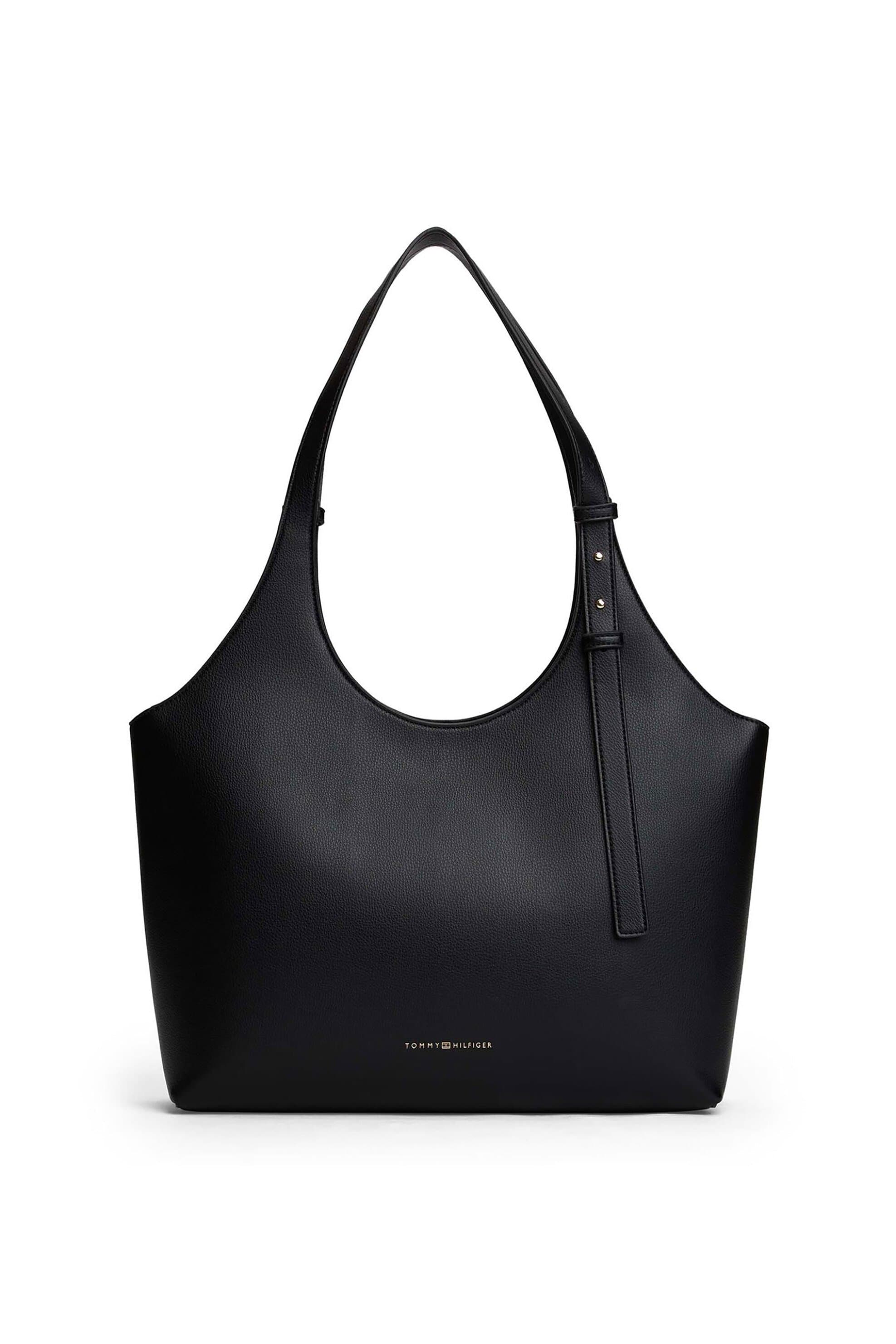 Tommy Hilfiger γυναικεία τσάντα tote με μεταλλικό λογότυπο "TH Logo" | ONE SIZE