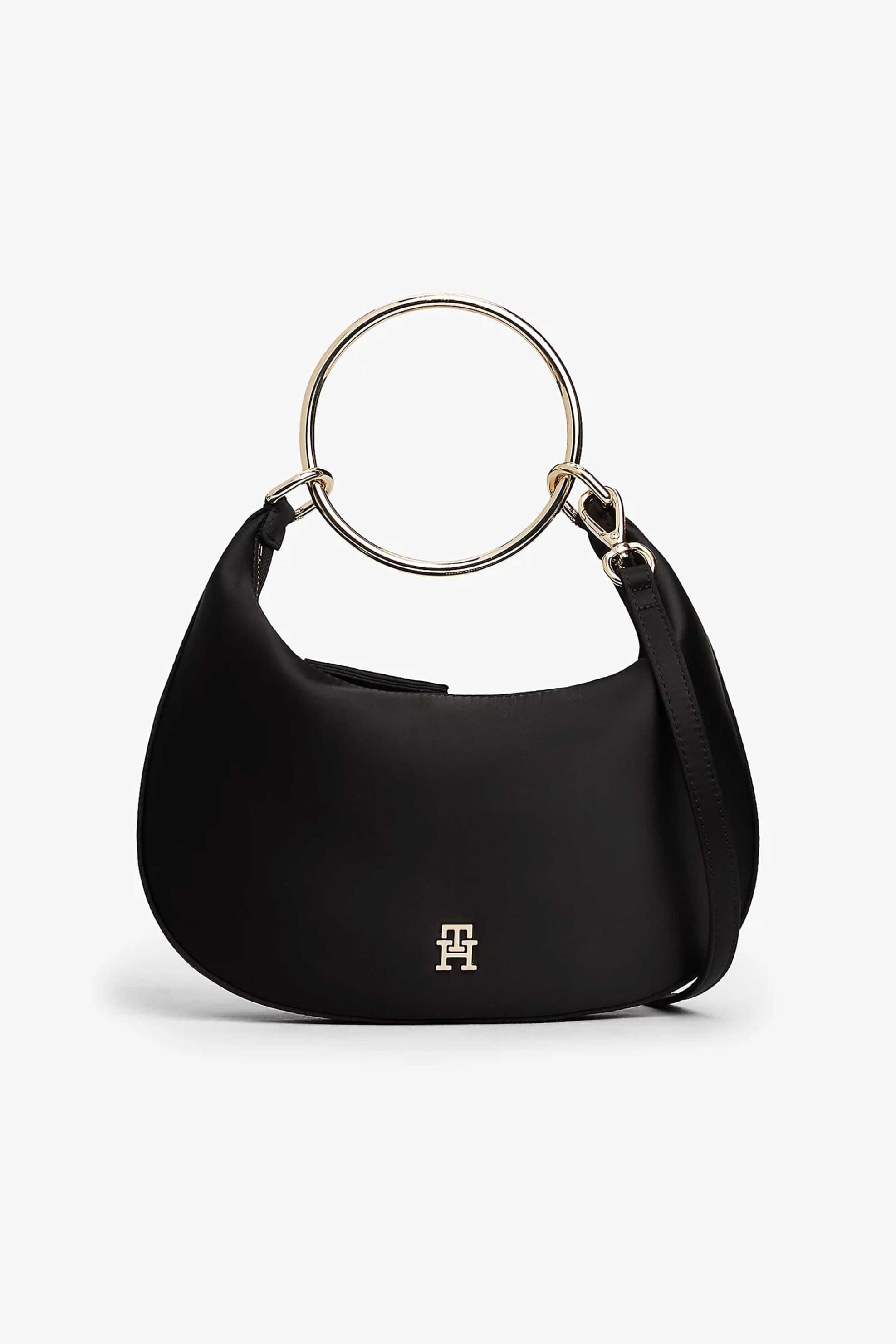 Tommy Hilfiger γυναικεία τσάντα χειρός hobo με μεταλλικό monogram "TH Bright Bracelet" | ONE SIZE