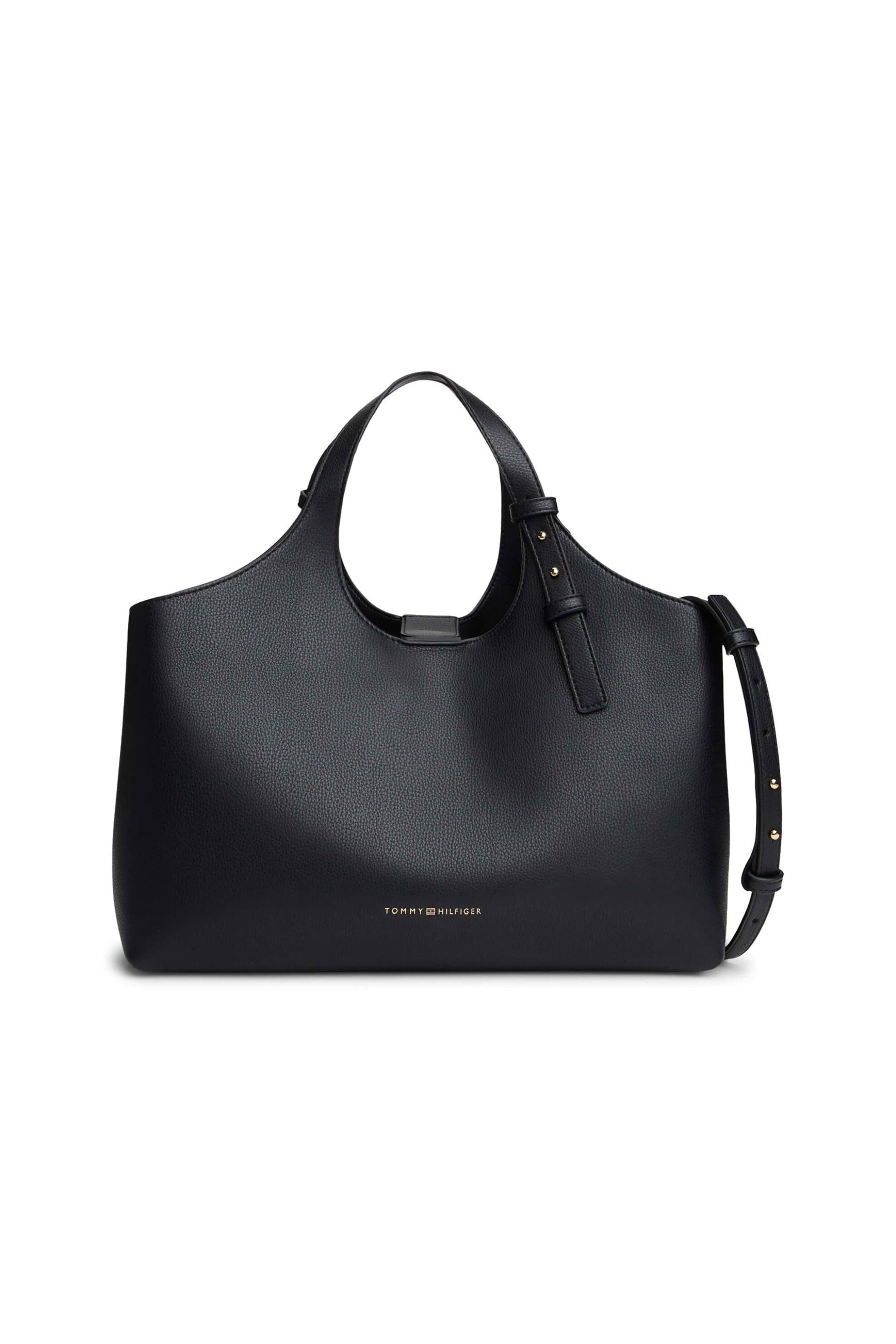 Tommy Hilfiger τσάντα χειρός με μεταλλικό λογότυπο "TH Logo Satchel" | ONE SIZE