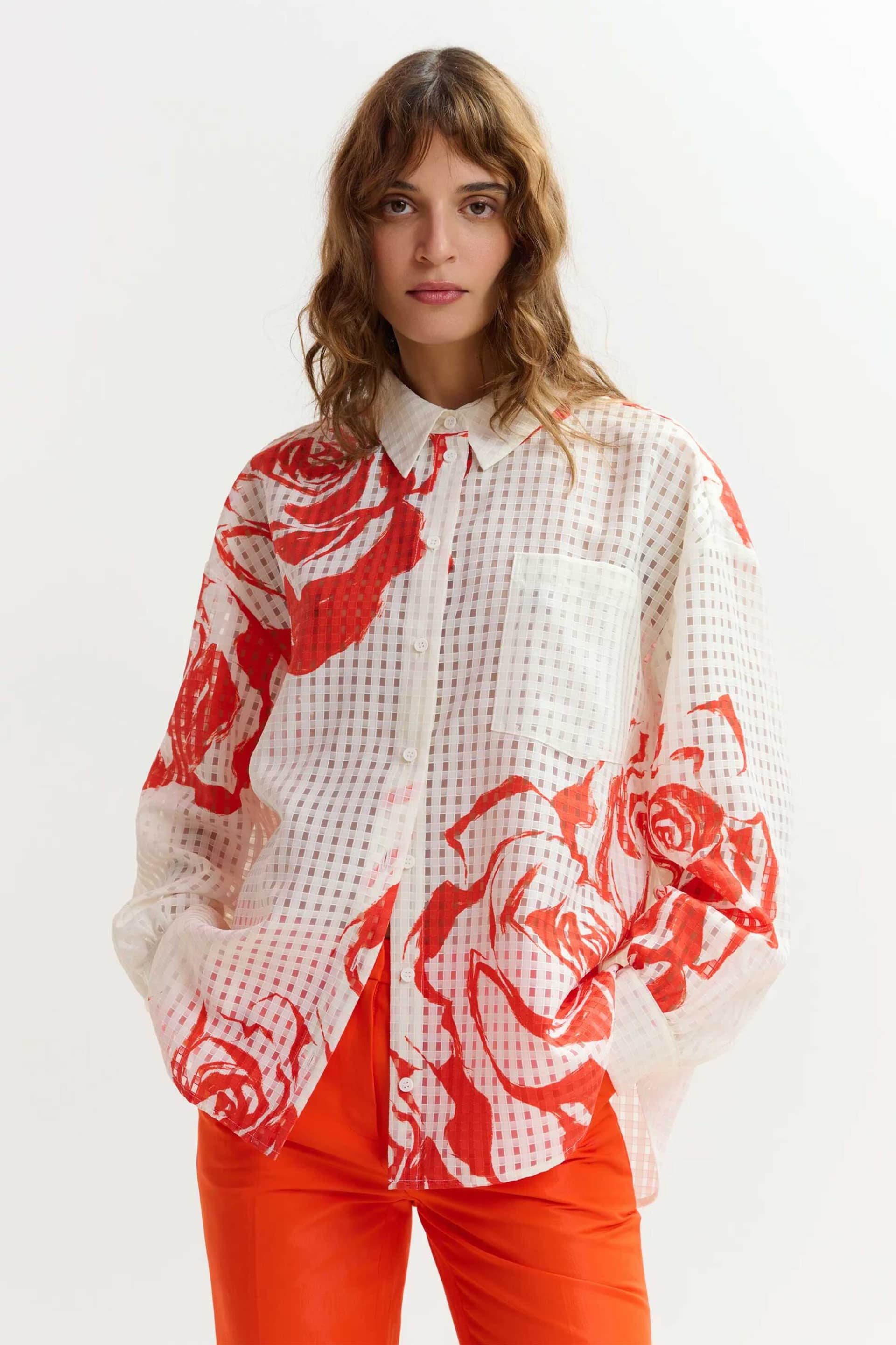Essentiel Antwerp γυναικείο πουκάμισο oversized "Jorange"
