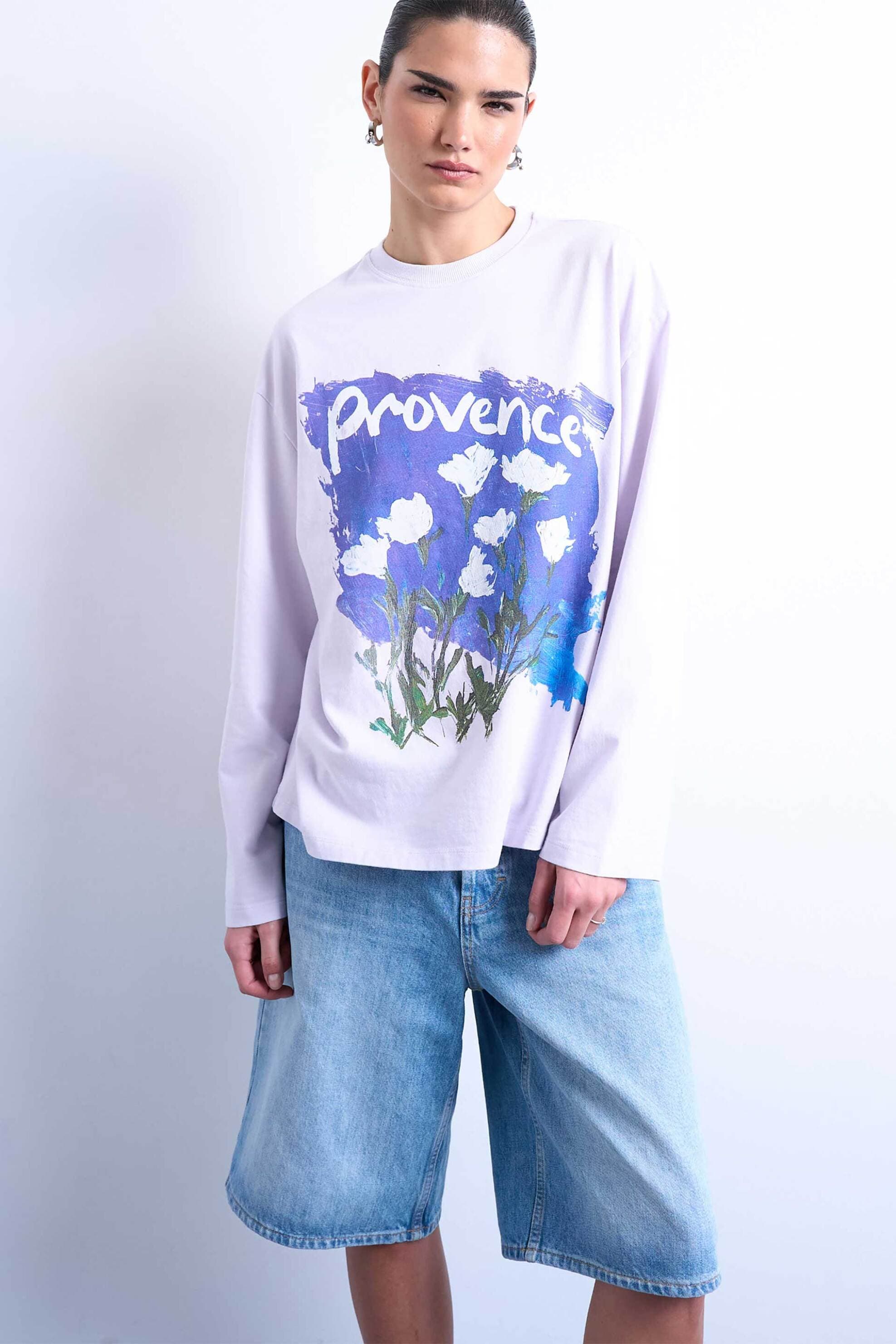 Topshop γυναικεία μπλούζα με print "Tslina"