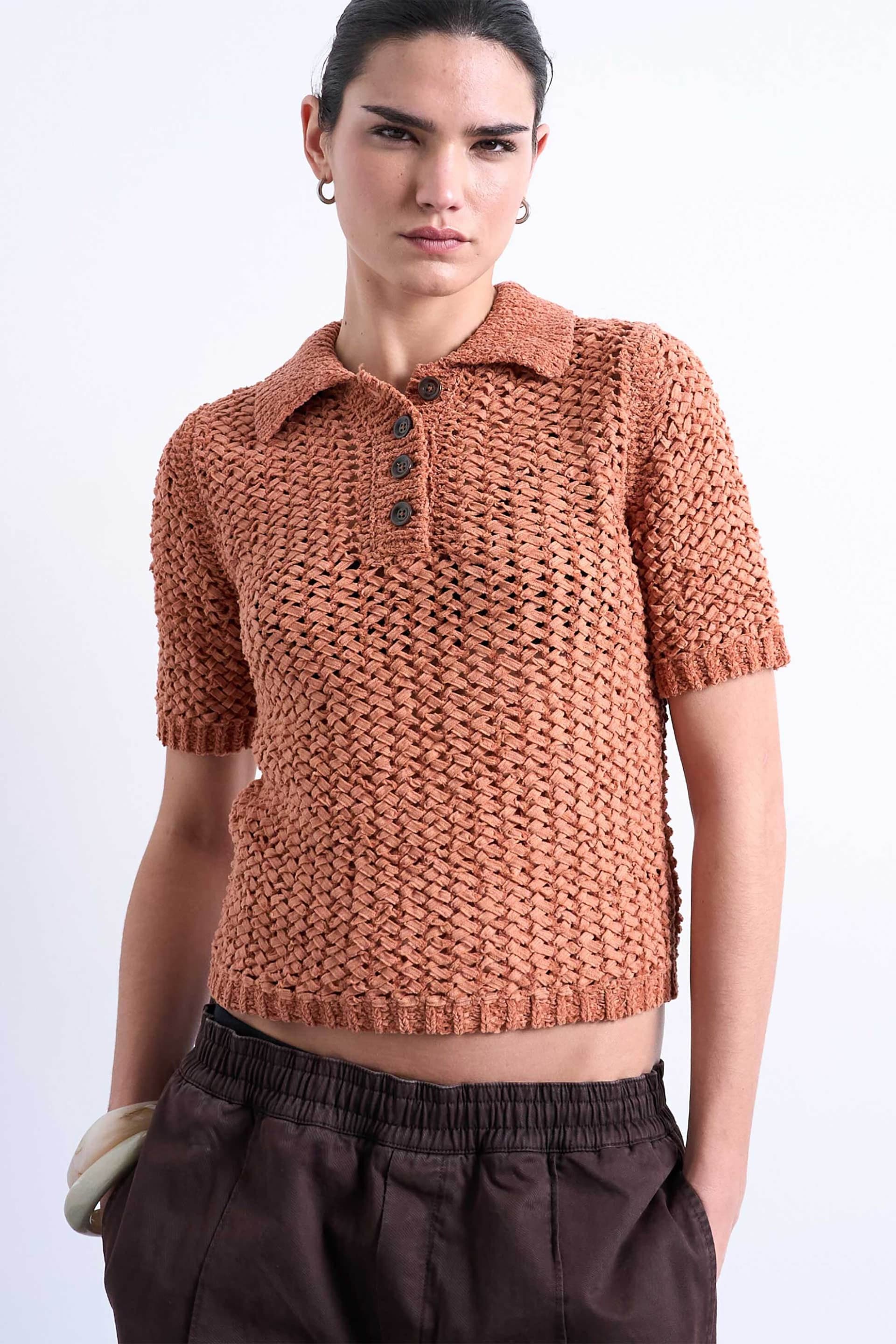 Topshop γυναικεία μπλούζα πλεκτή πόλο "Alice"