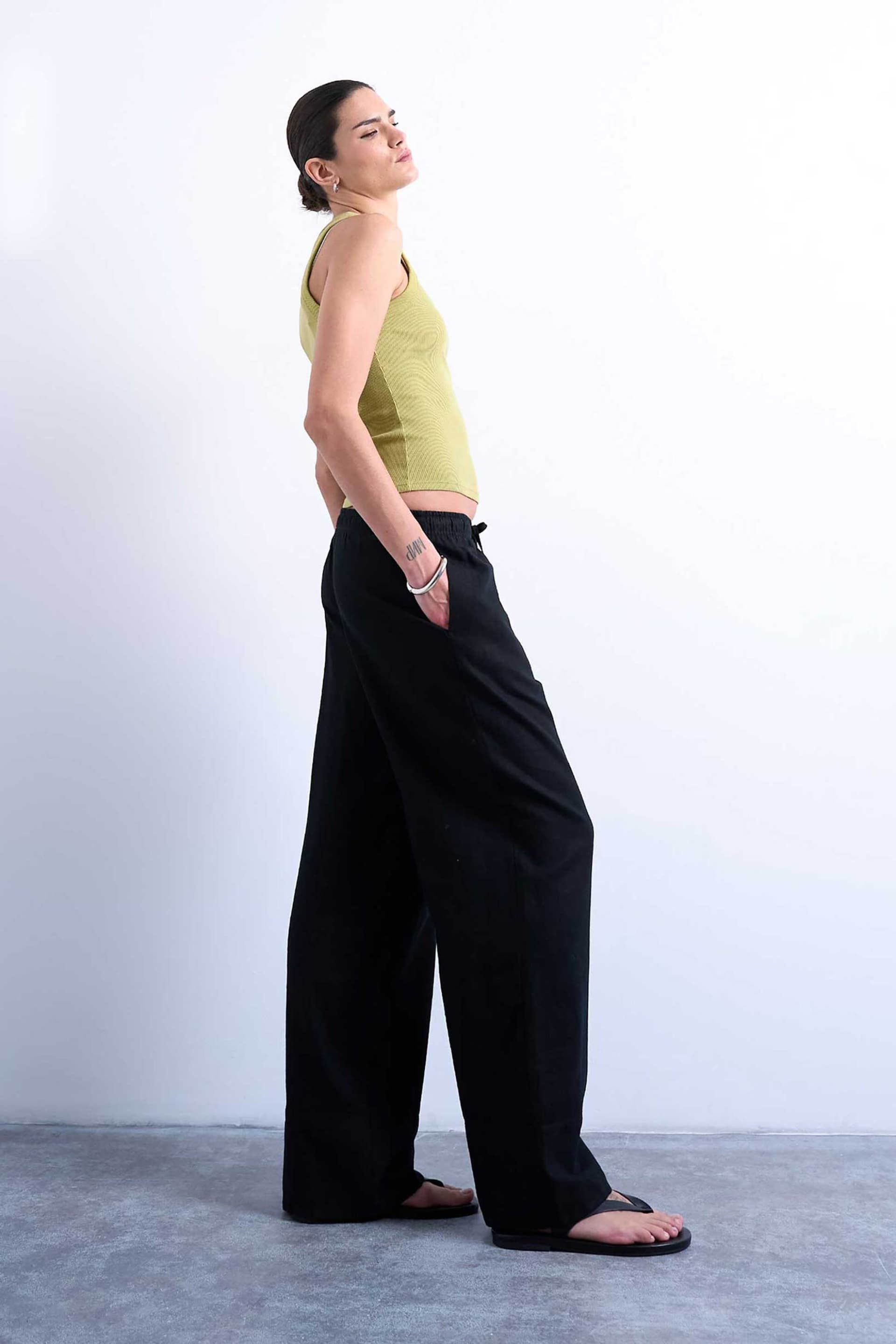 Topshop γυναικείο παντελόνι Straight Fit "Lakia"