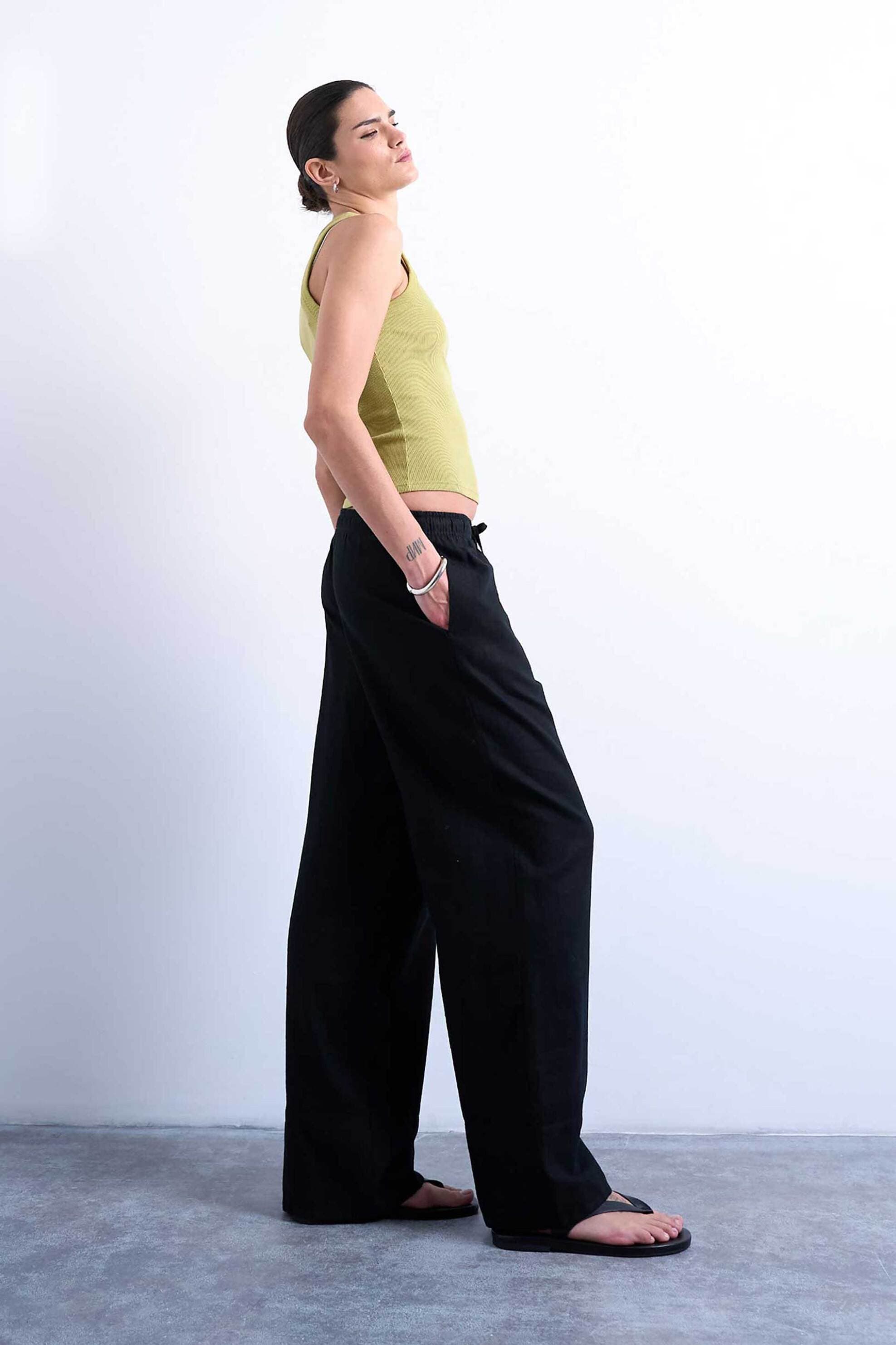 Topshop γυναικείο παντελόνι Straight Fit "Lakia"