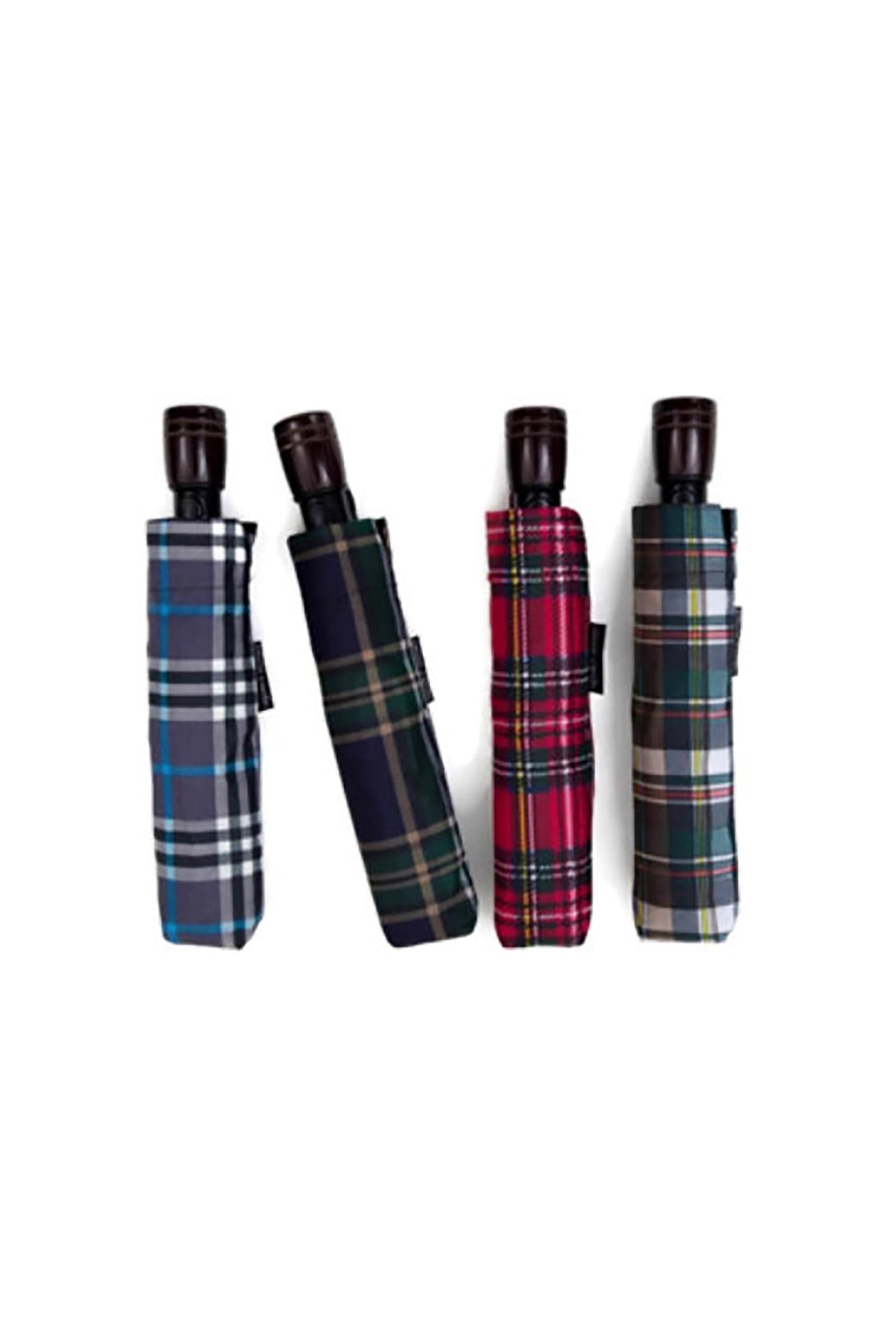 Pierre Cardin γυναικεία ομπρέλα βροχής αυτόματη αντιανεμική με καρό σχέδιο