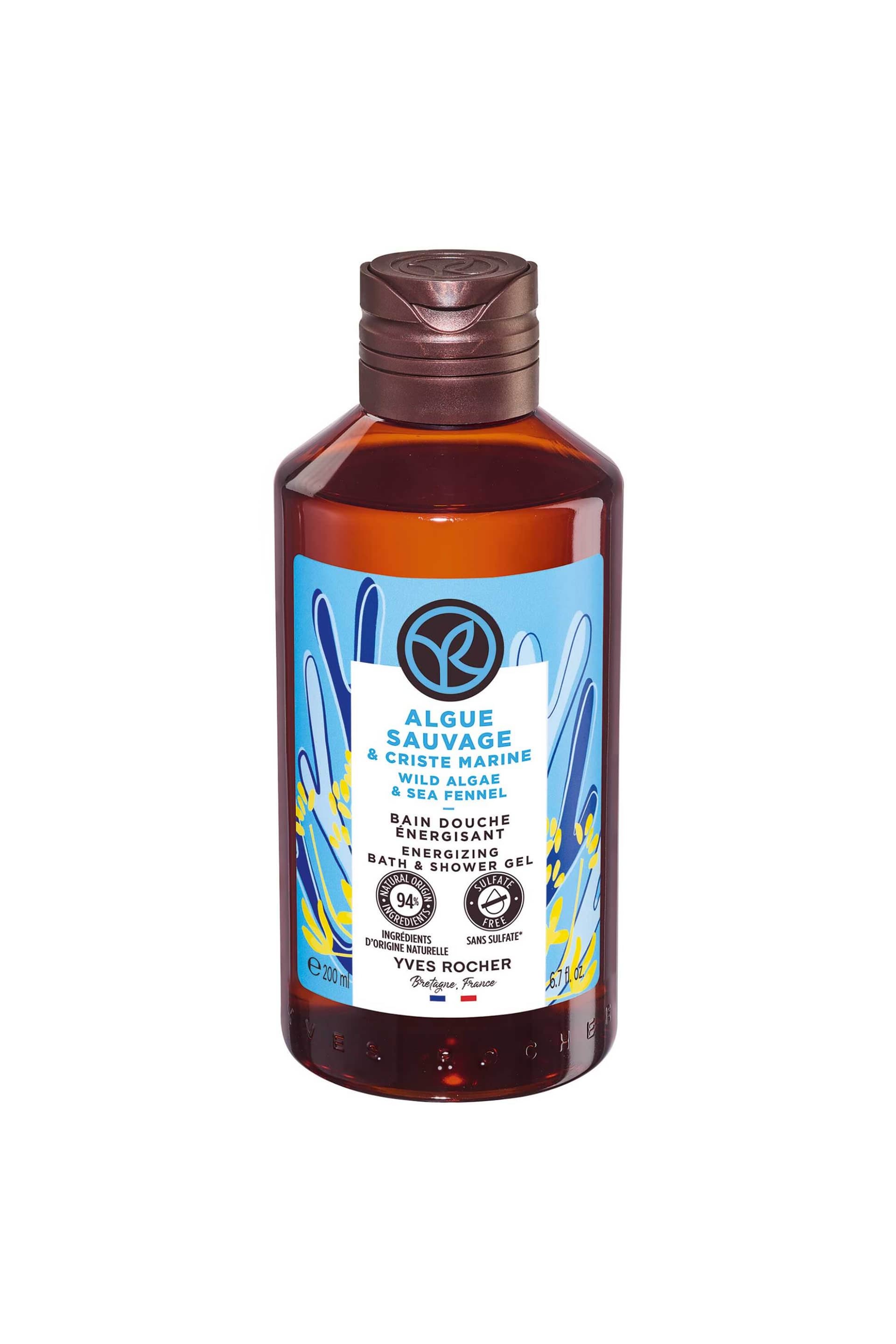 Yves Rocher Wild Algae & Sea Fennel Energizing Shower Gel | 200ml