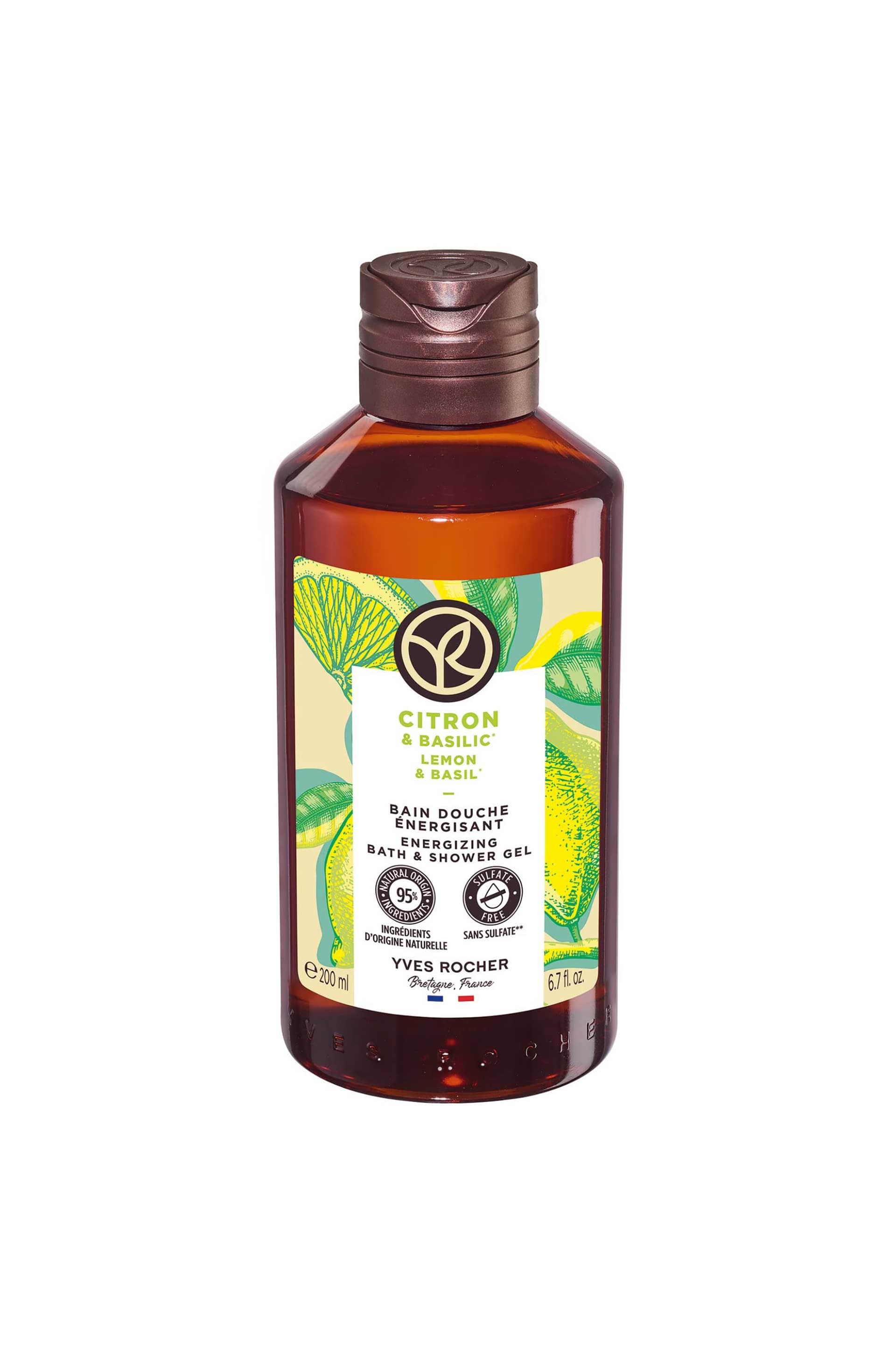 Yves Rocher Lemon & Basil Energizing Shower Gel | 200ml