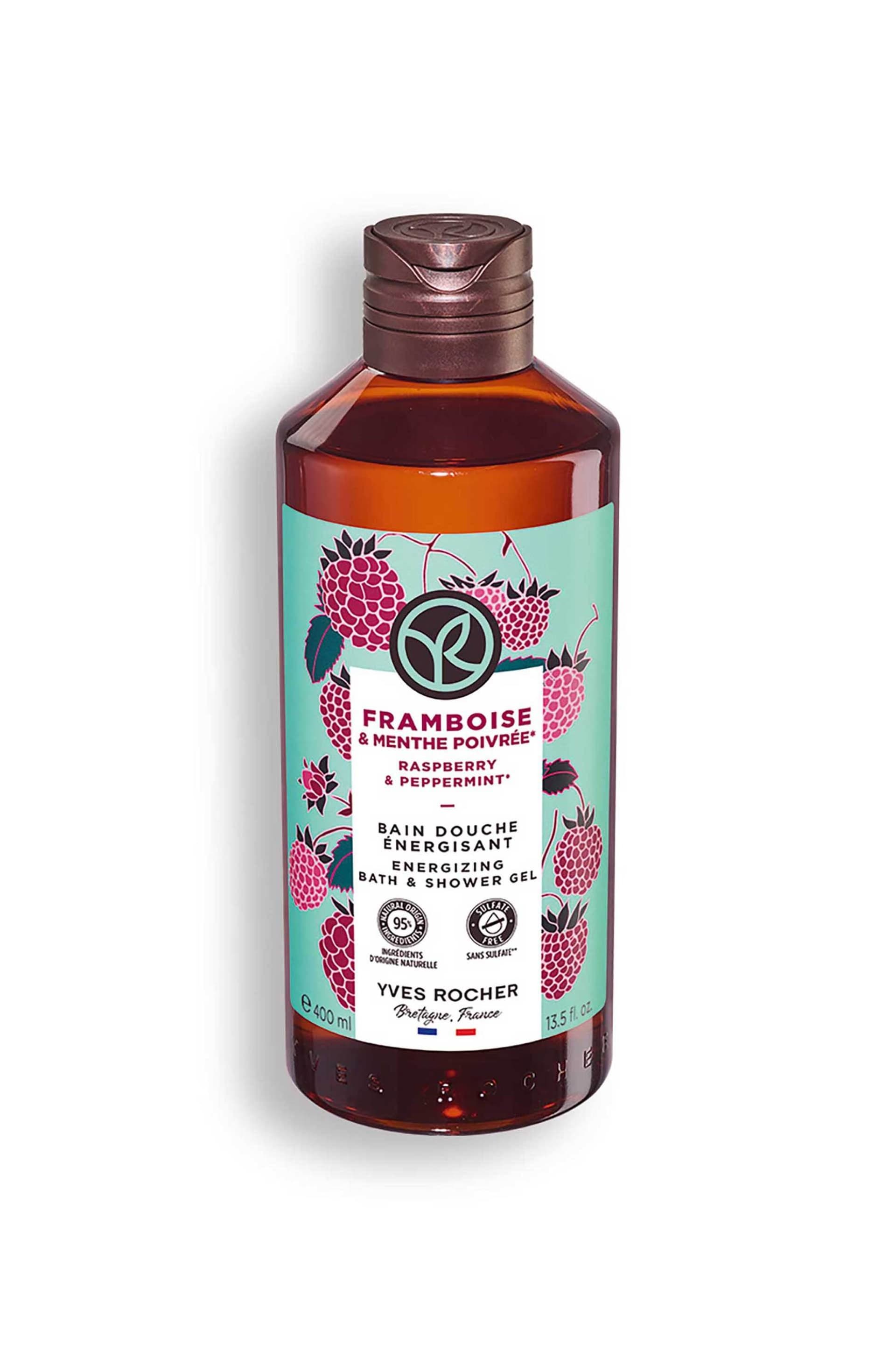 Yves Rocher Raspberry & Peppermint Energizing Shower Gel | 400ml