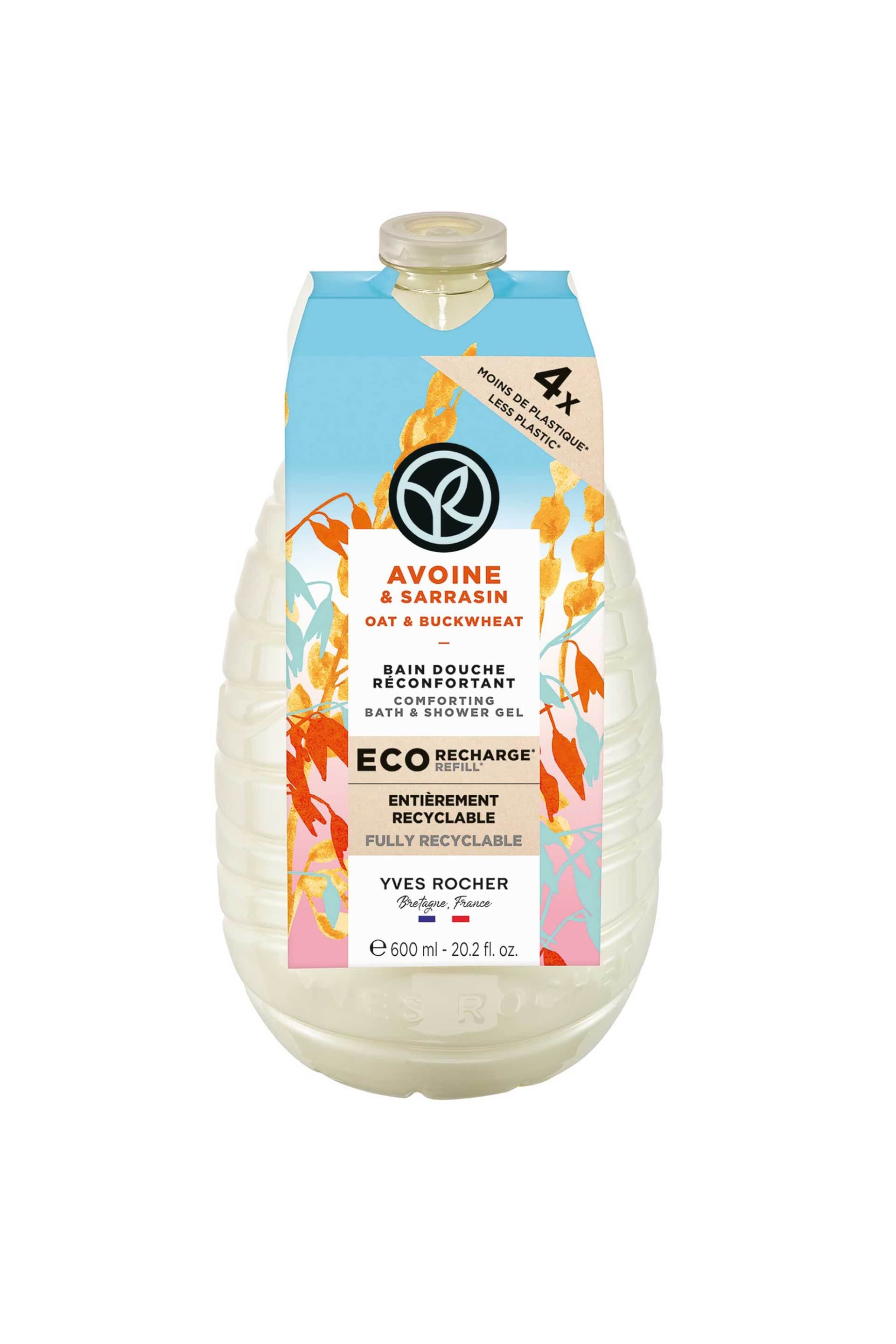 Yves Rocher Oat & Buckwheat Comforting Shower Gel Eco-Refill 600 ml