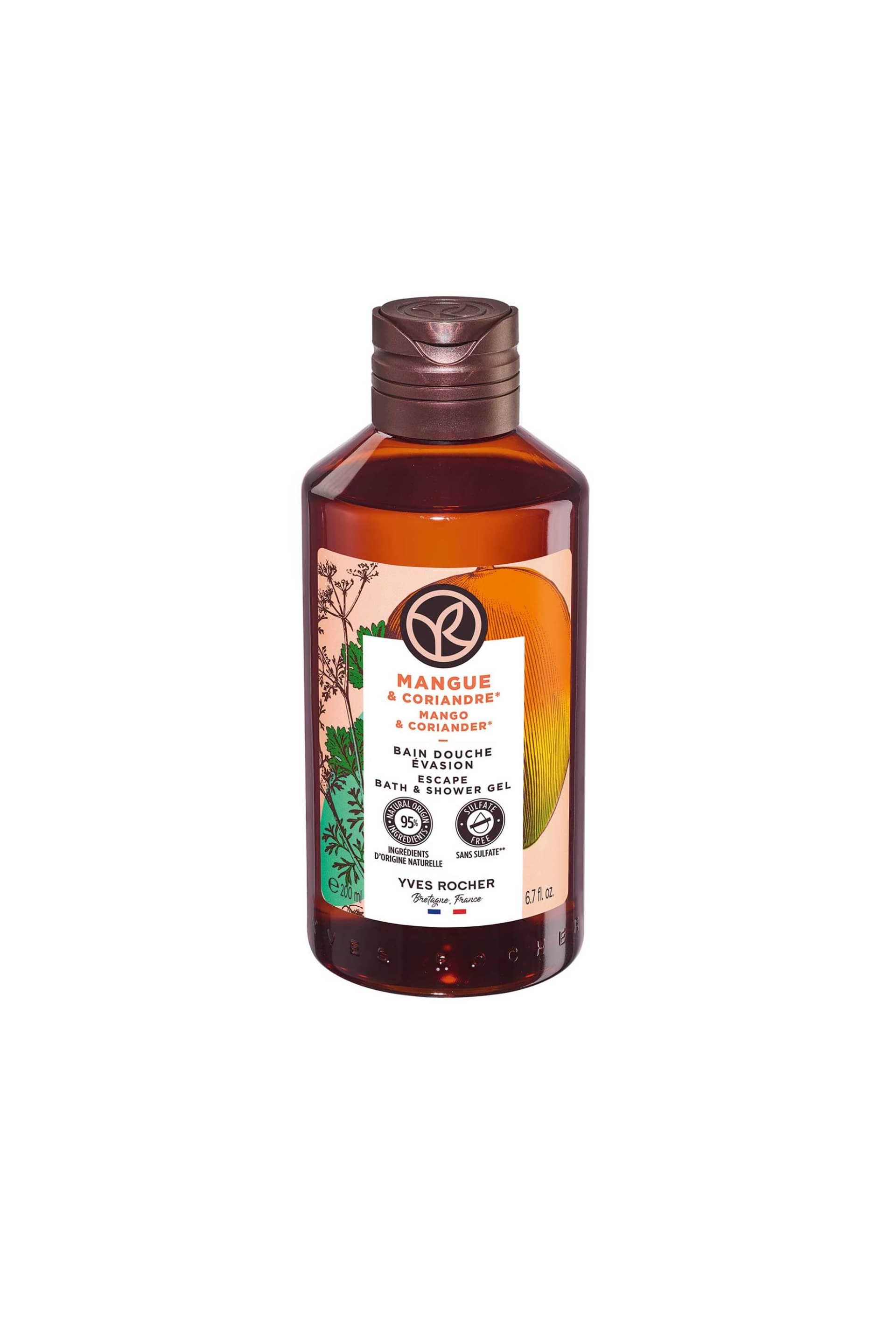 Yves Rocher Mango & Coriander Escape Bath & Shower Gel 200 ml