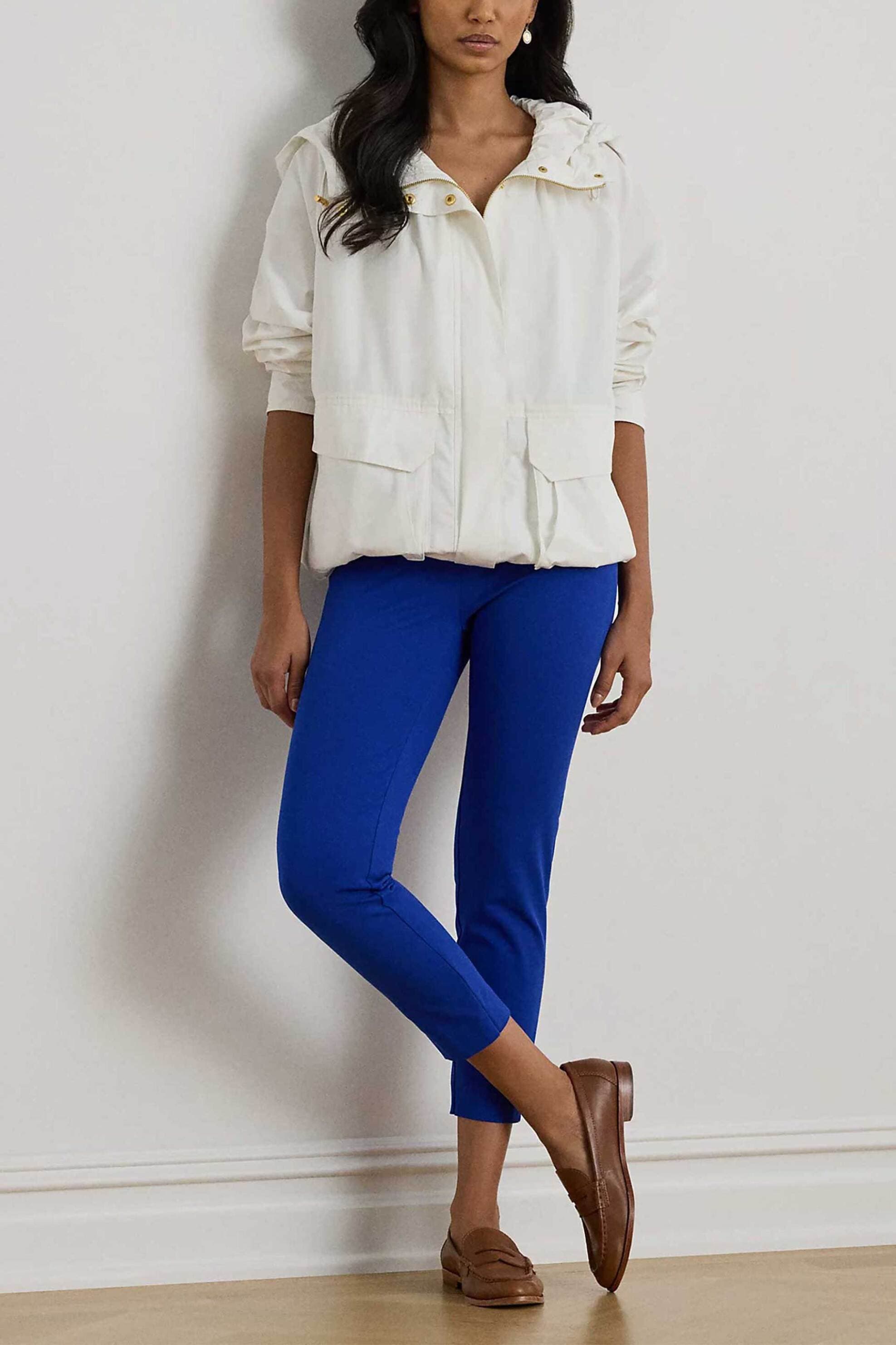 Lauren Ralph Lauren γυναικείο ψηλόμεσο παντελόνι cropped με ελαστική μέση Skinny Fit | 42