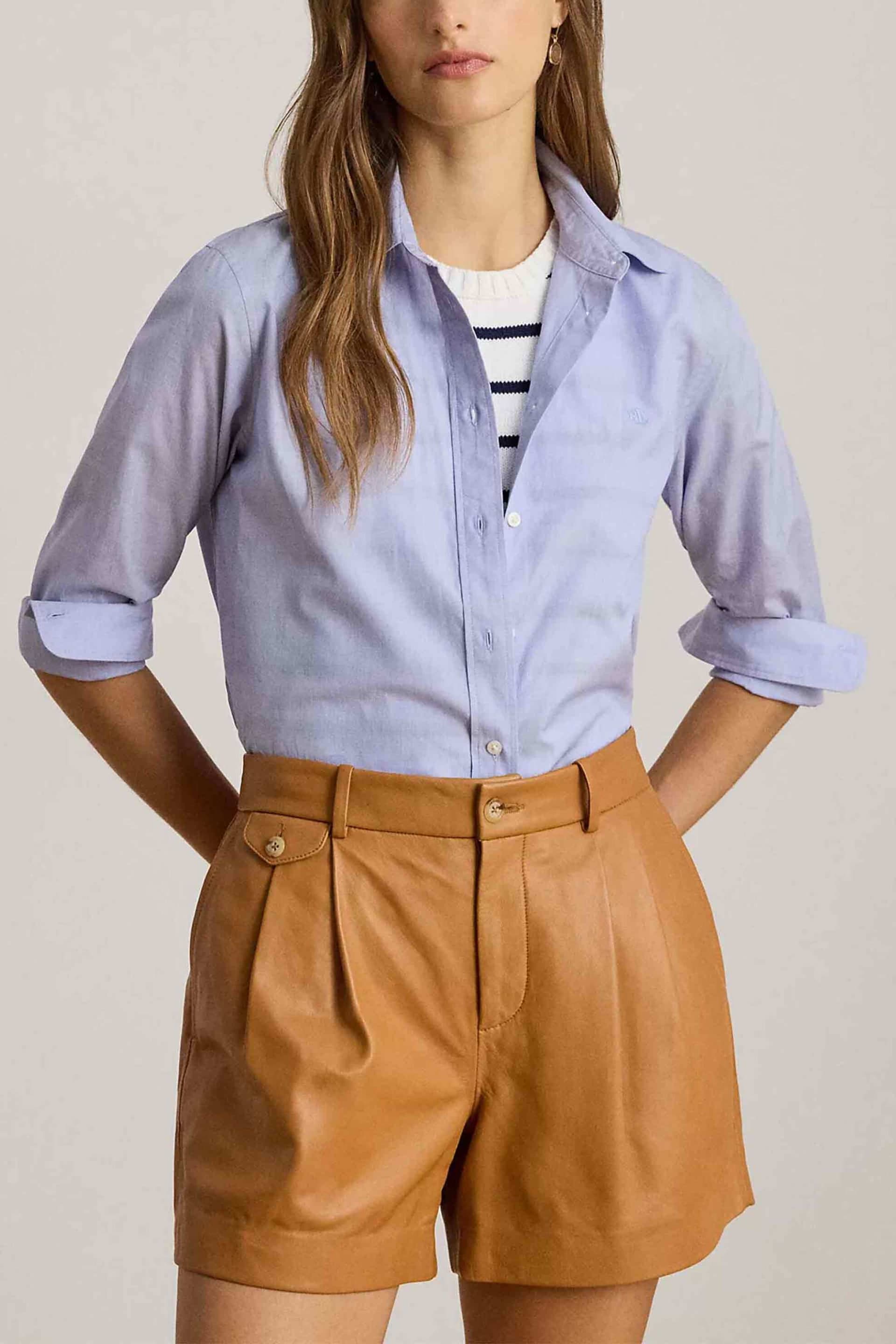 Lauren Ralph Lauren γυναικείο πουκάμισο με κεντημένο monogram Classic Fit