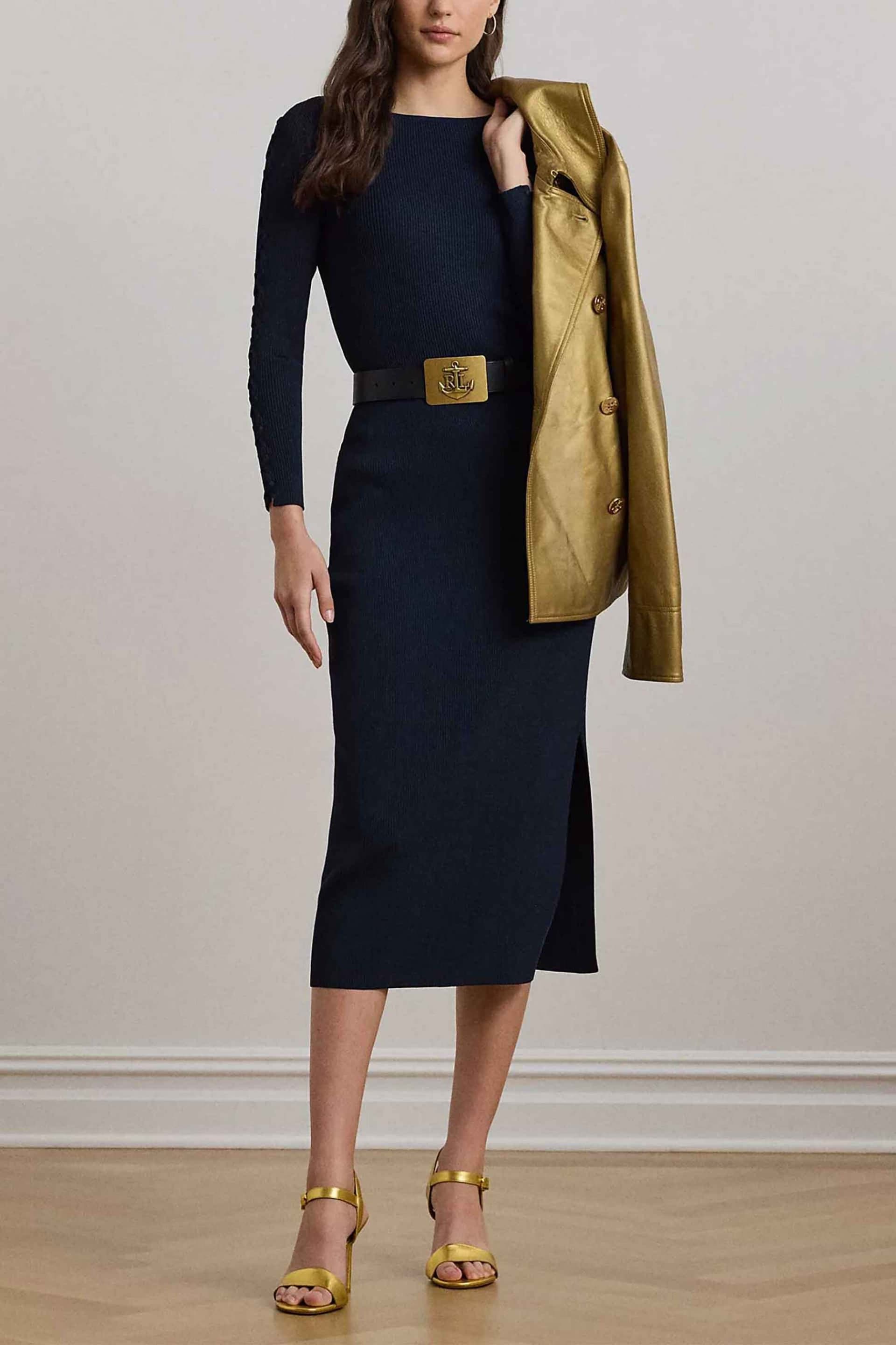 Lauren Ralph Lauren γυναικεία midi φούστα ribbed