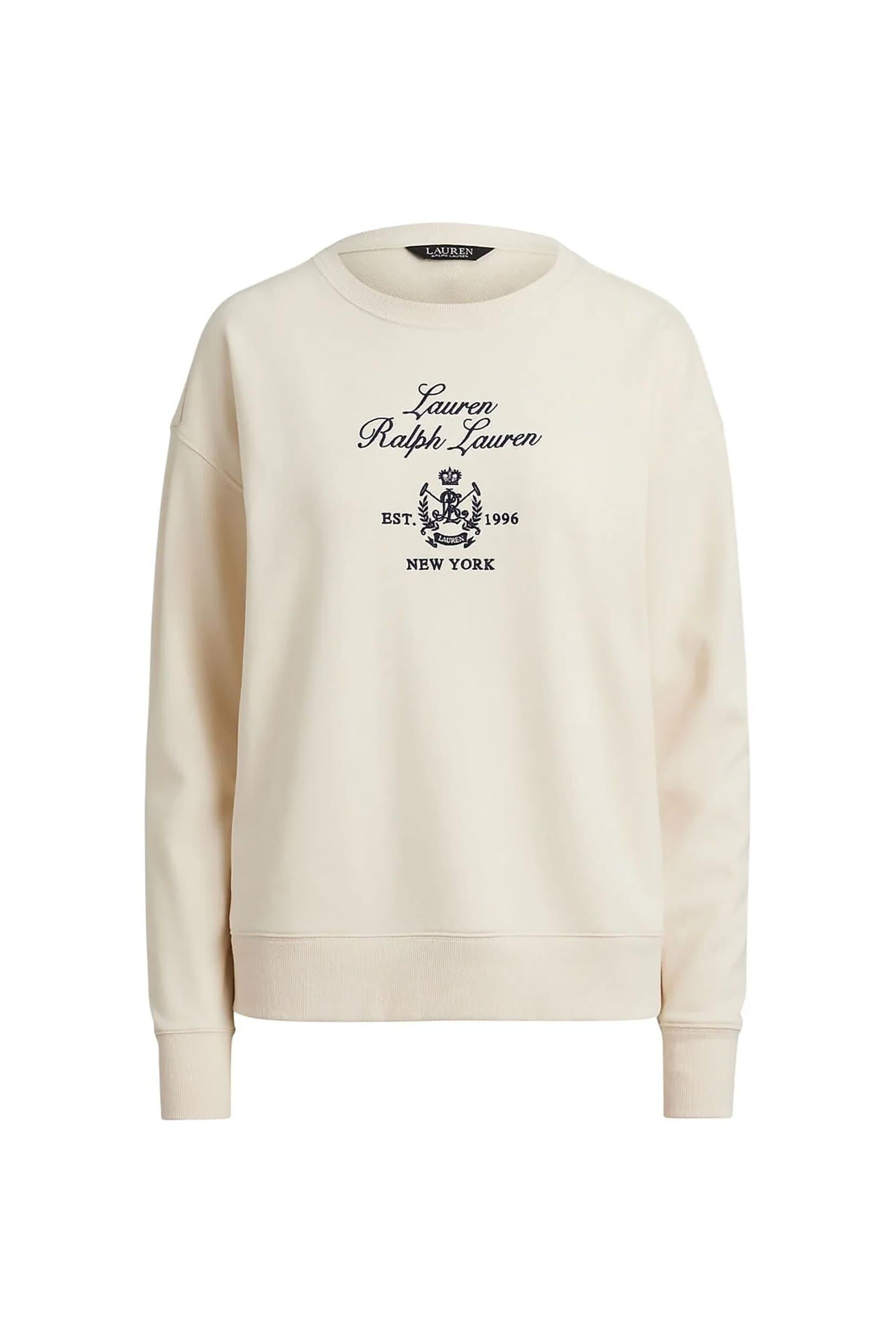 Lauren Ralph Lauren γυναικεία μπλούζα φούτερ με λογότυπο και lettering Relaxed Fit