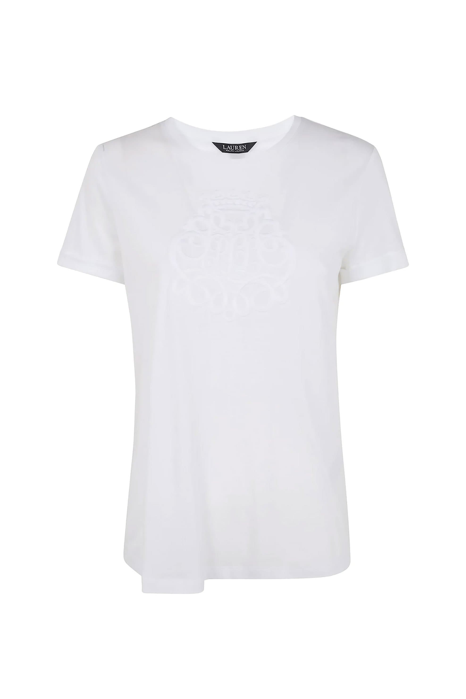 Lauren Ralph Lauren γυναικείο T-shirt με ανάγλυφο monogram Regular Fit | M
