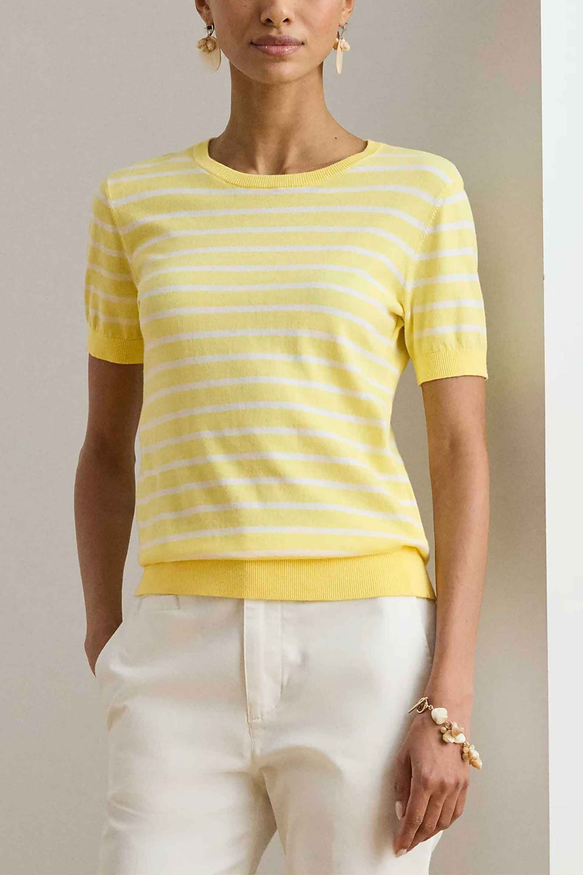 Lauren Ralph Lauren γυναικεία πλεκτή μπλούζα με ριγέ σχέδιο Relaxed Fit