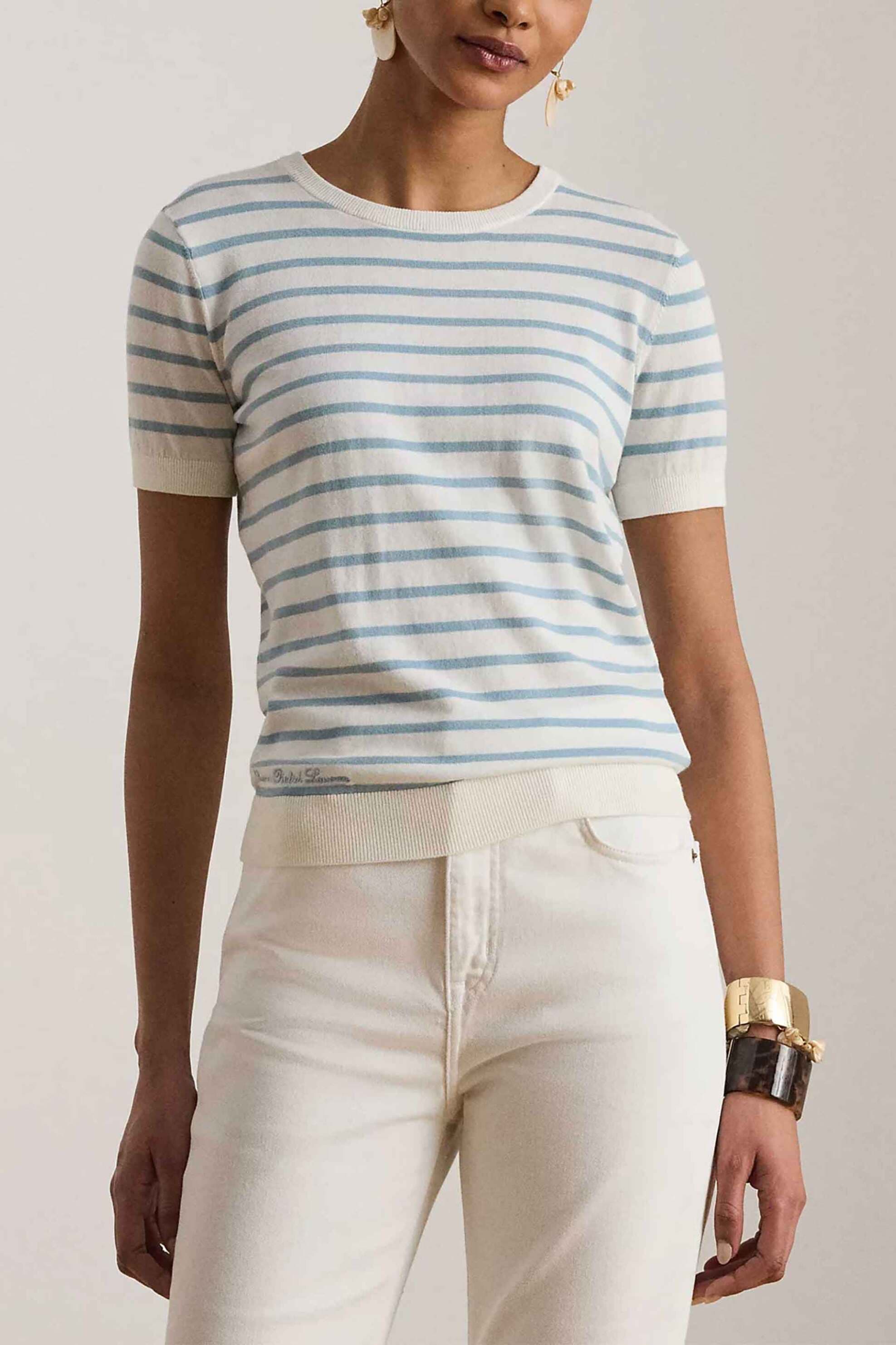 Lauren Ralph Lauren γυναικεία πλεκτή μπλούζα με ριγέ σχέδιο Relaxed Fit