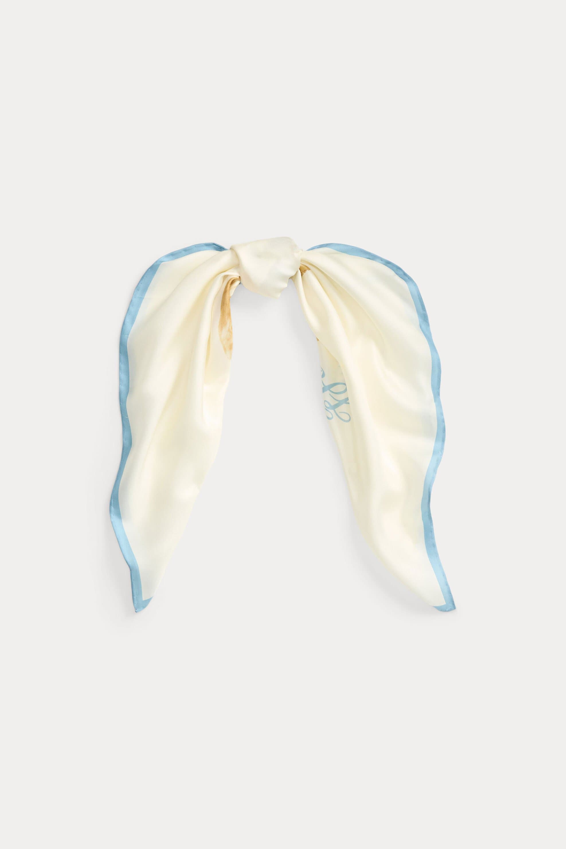 Lauren Ralph Lauren γυναικείο μεταξωτό φουλάρι με golden retriever print και λογότυπο | ONE SIZE