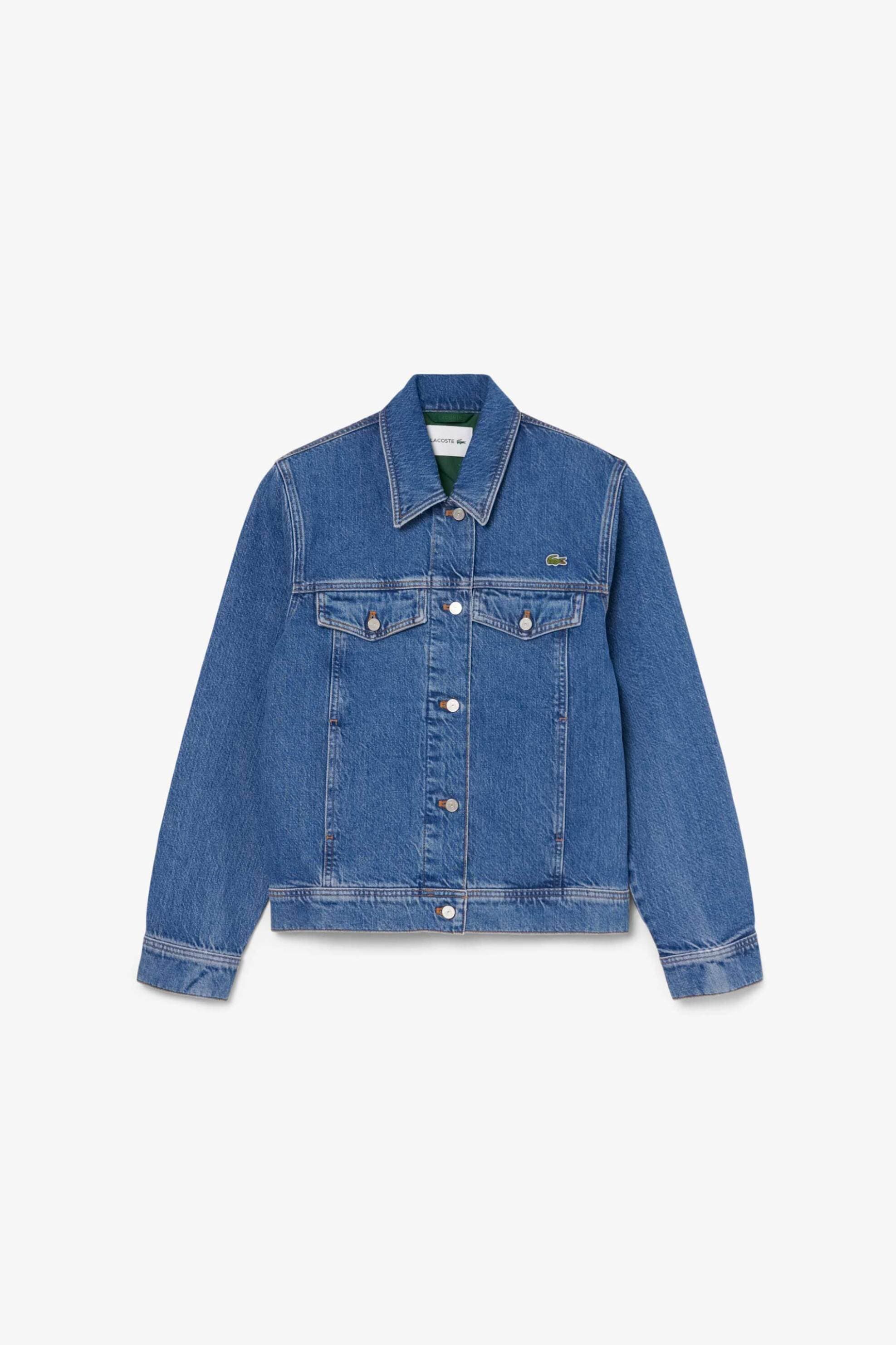 Lacoste γυναικείο denim jacket με λογότυπο Slim Fit