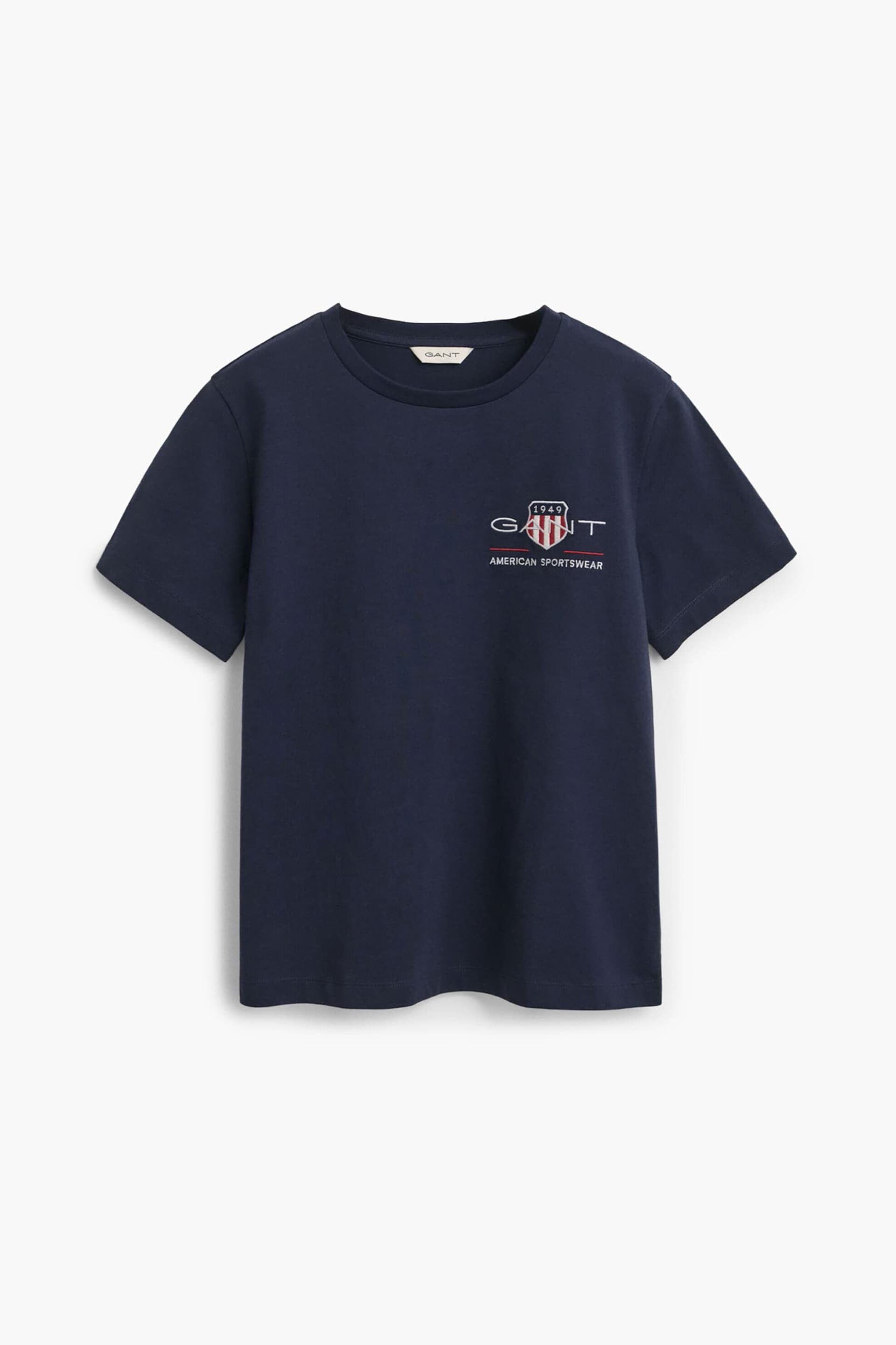 Gant γυναικείο T-shirt με κεντημένο graphic logo Regular Fit