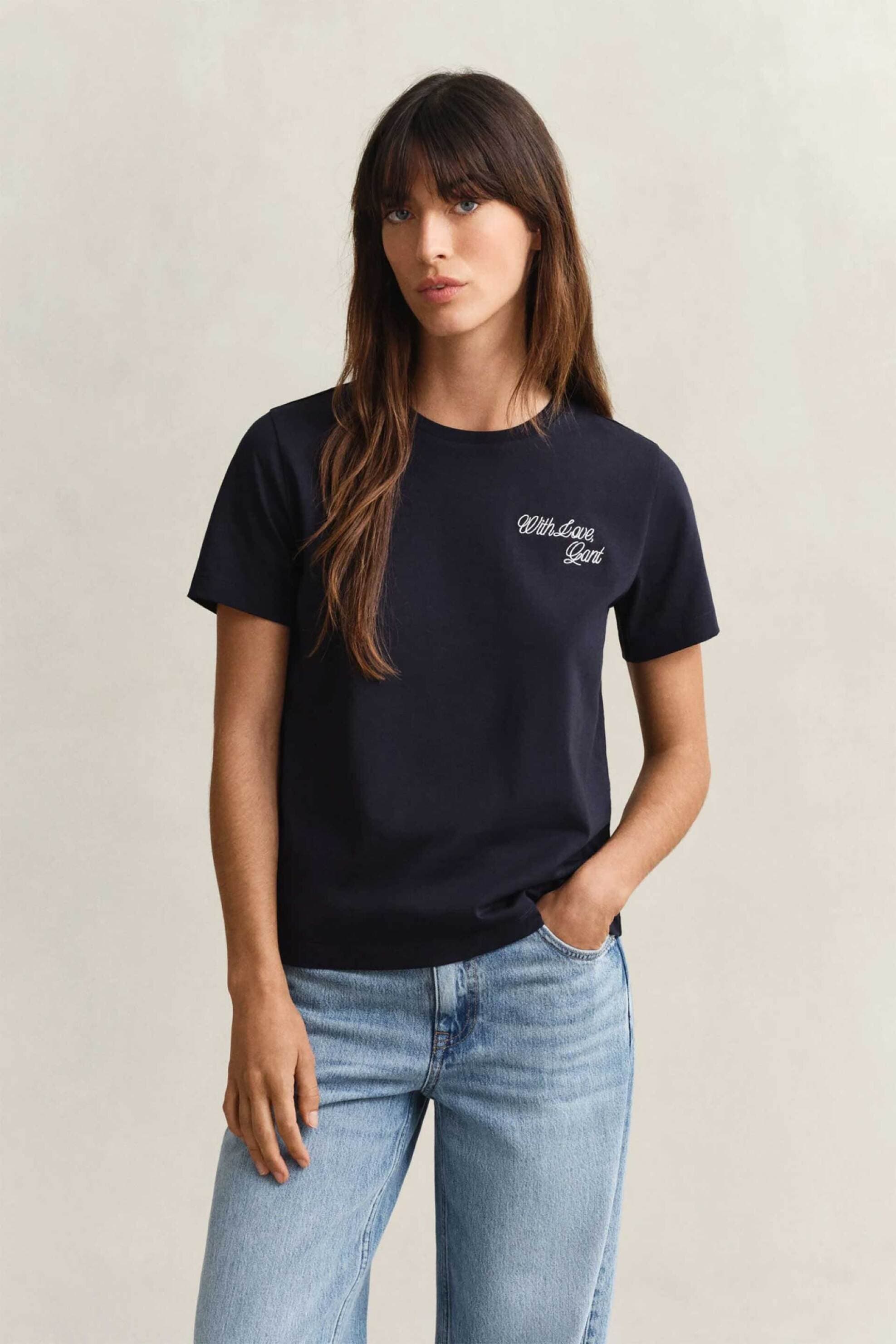 Gant γυναικείο T-shirt με graphic print Regular Fit