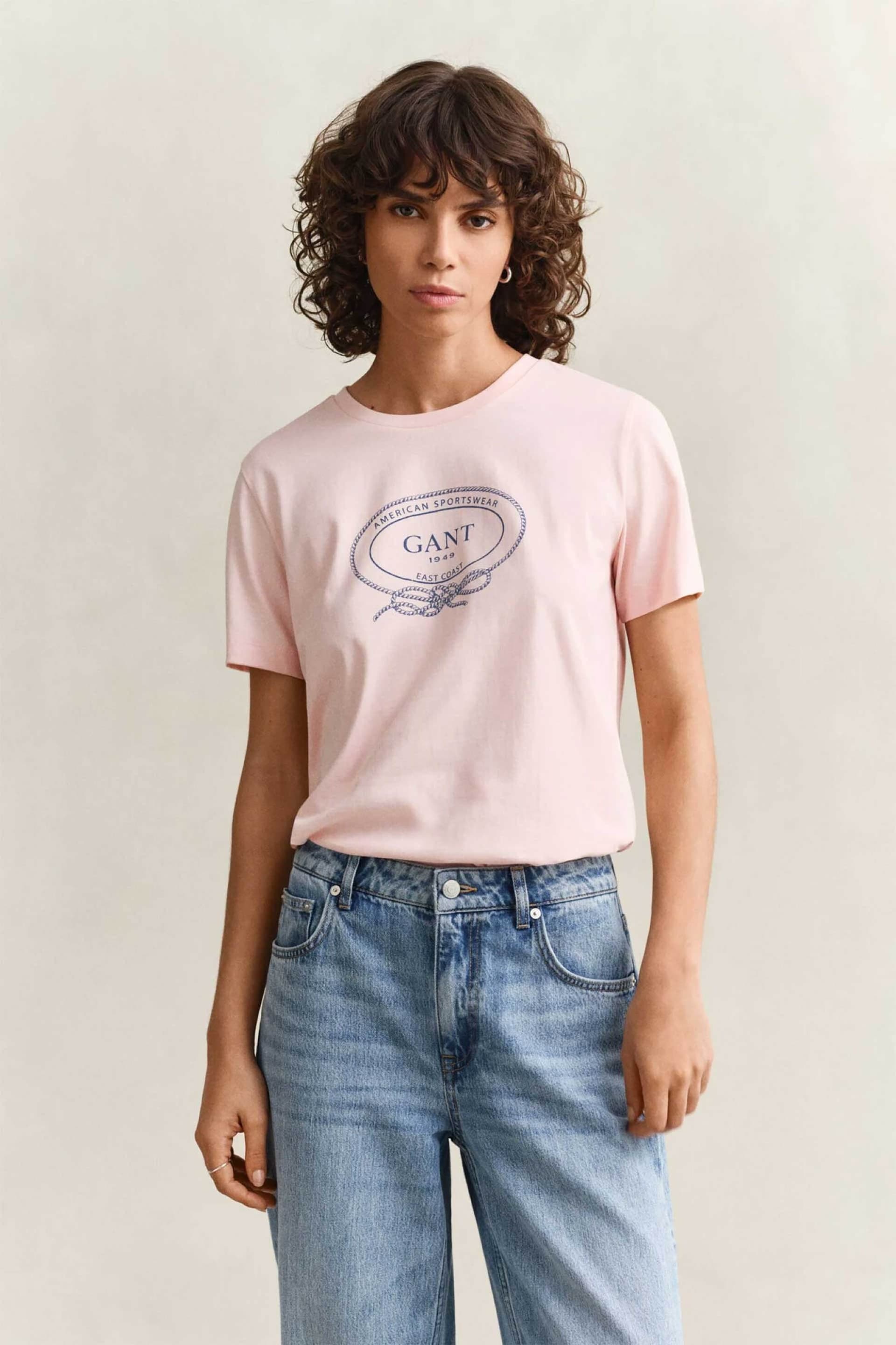 Gant γυναικείο T-shirt με graphic print Regular Fit