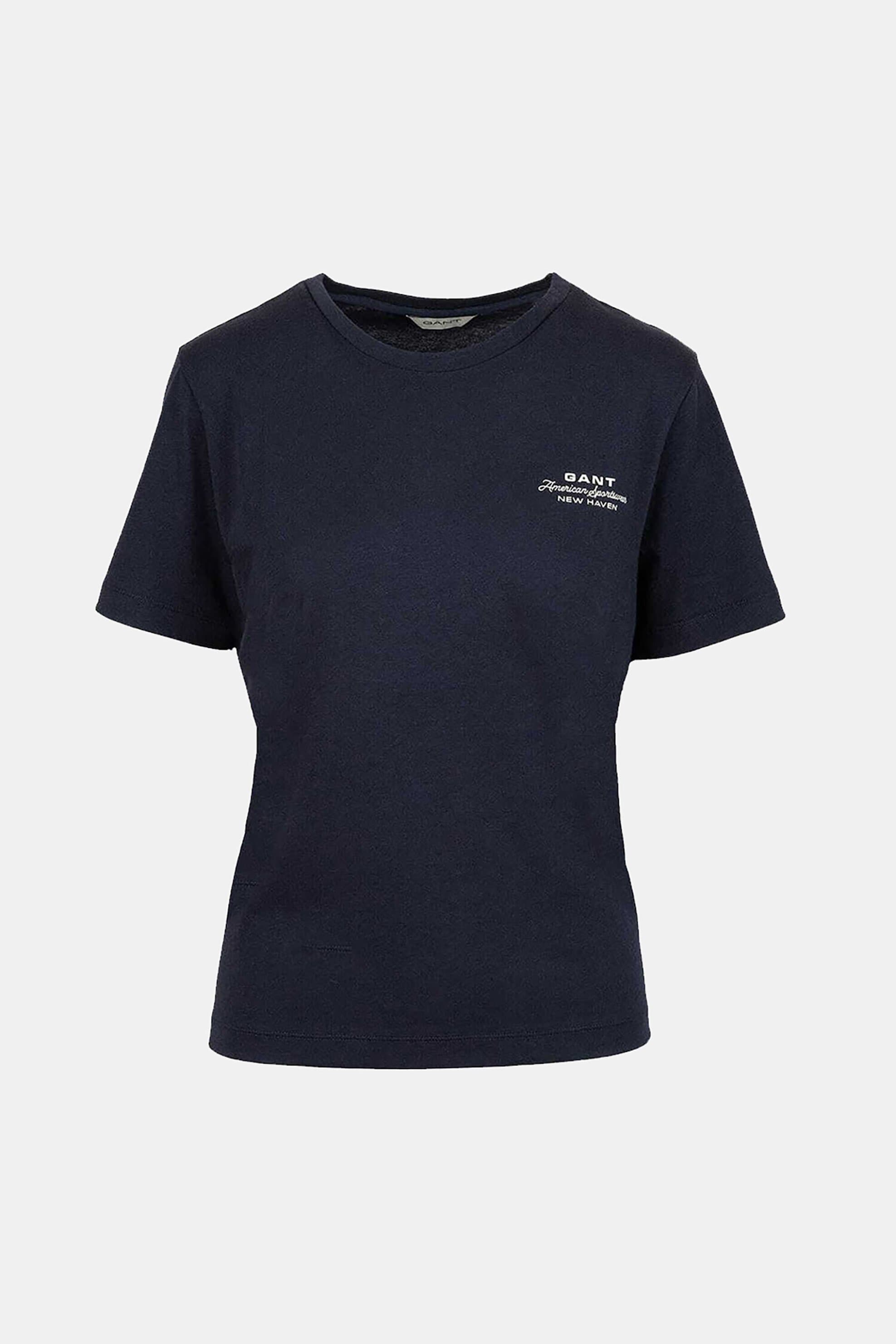 Gant γυναικείο T-shirt με logo print Regular Fit