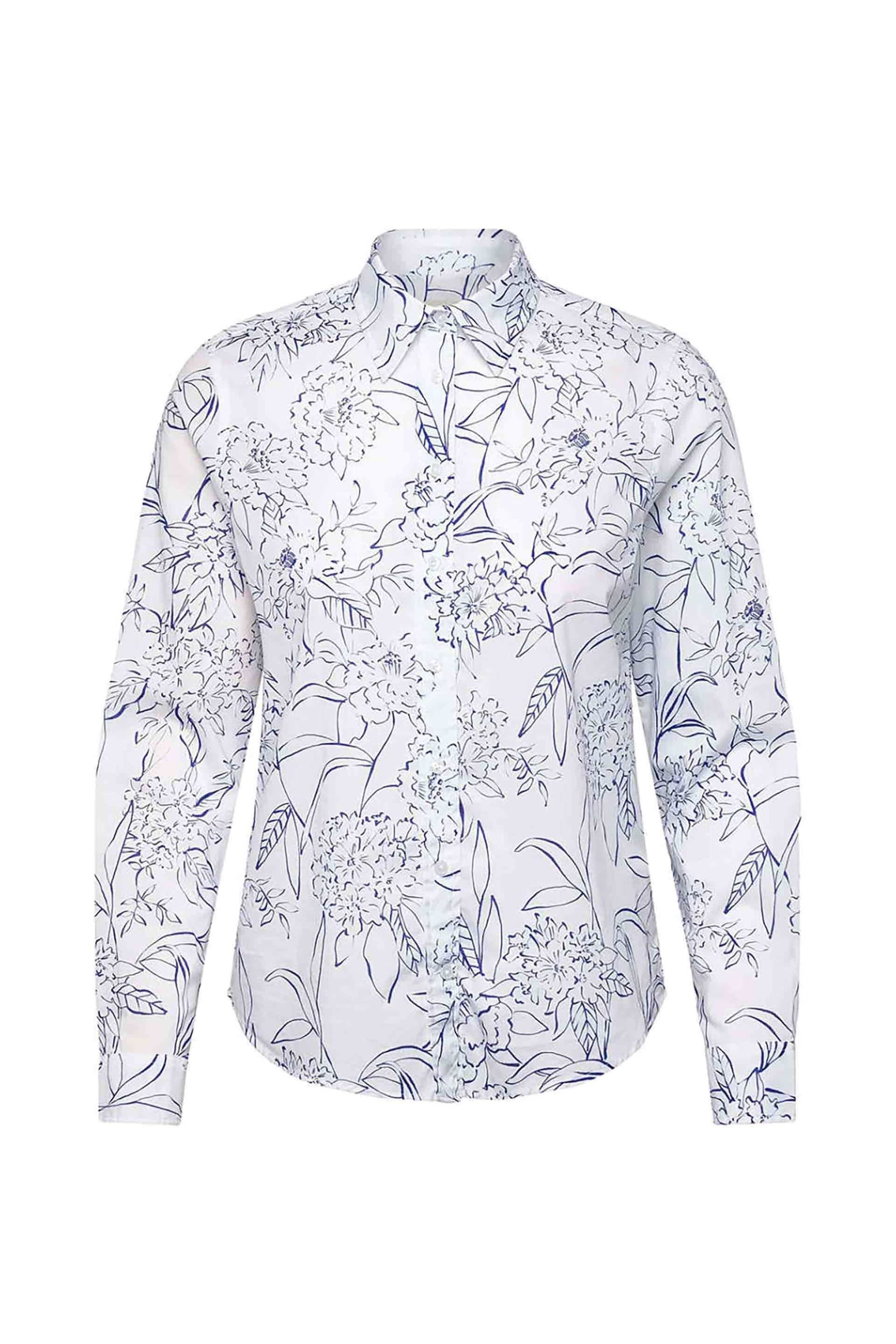 Gant γυναικείο πουκάμισο με floral print Regular Fit
