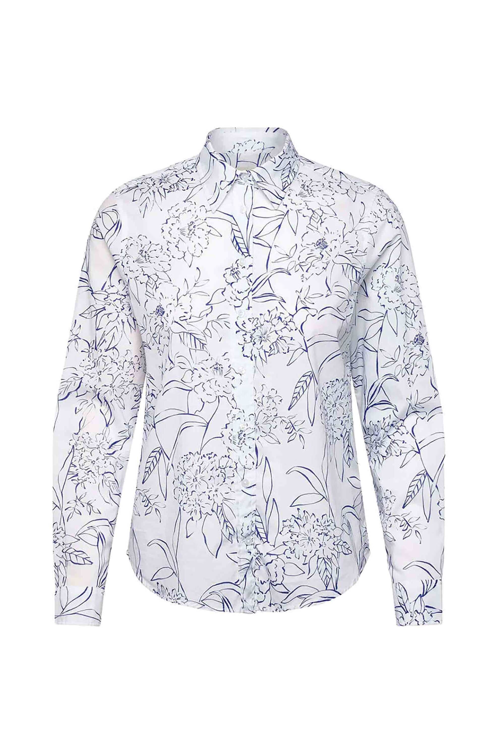 Gant γυναικείο πουκάμισο με floral print Regular Fit