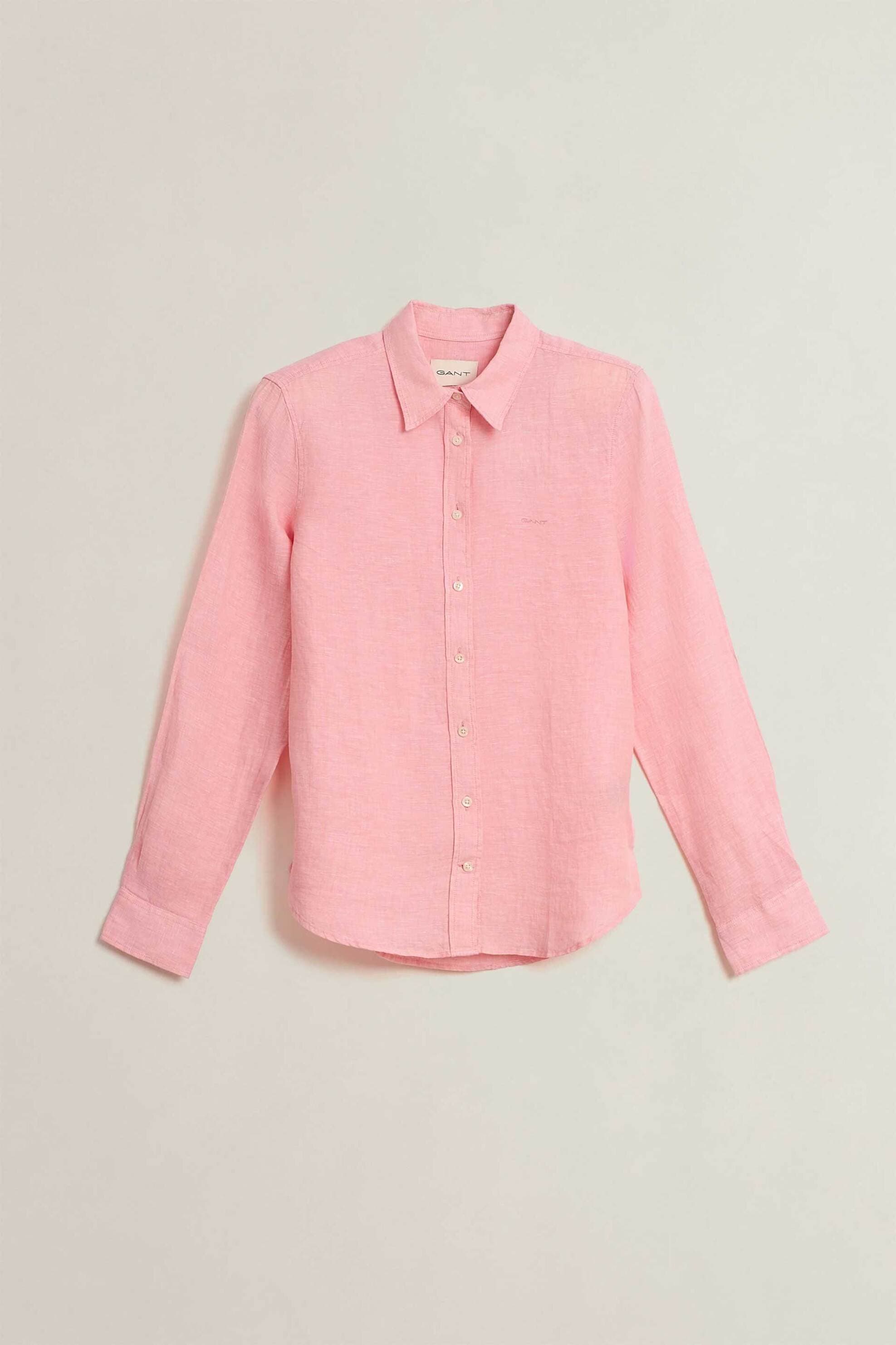 Gant γυναικείο λινό πουκάμισο με λογότυπο Regular Fit