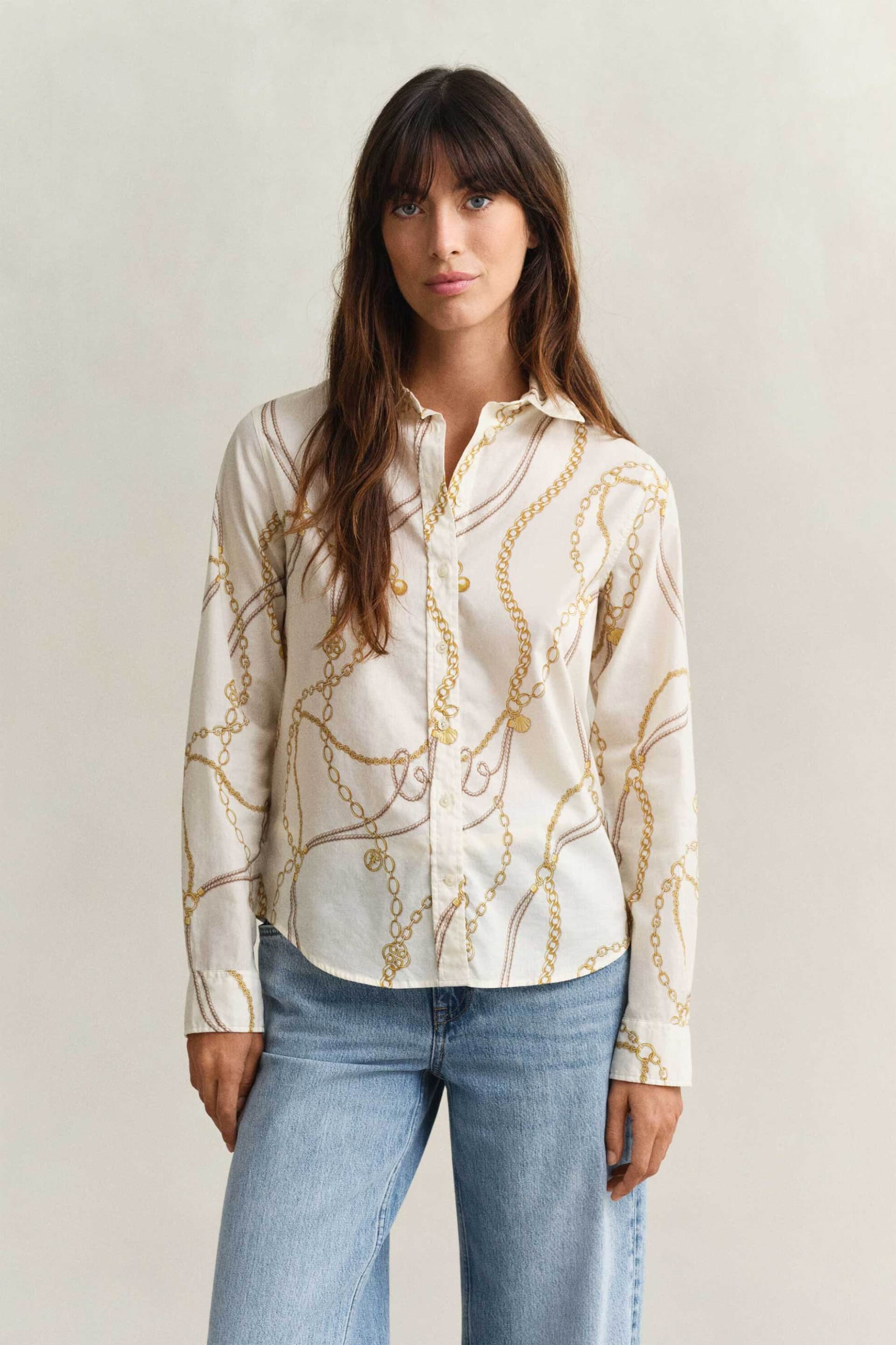 Gant γυναικείο πουκάμισο με print Regular Fit