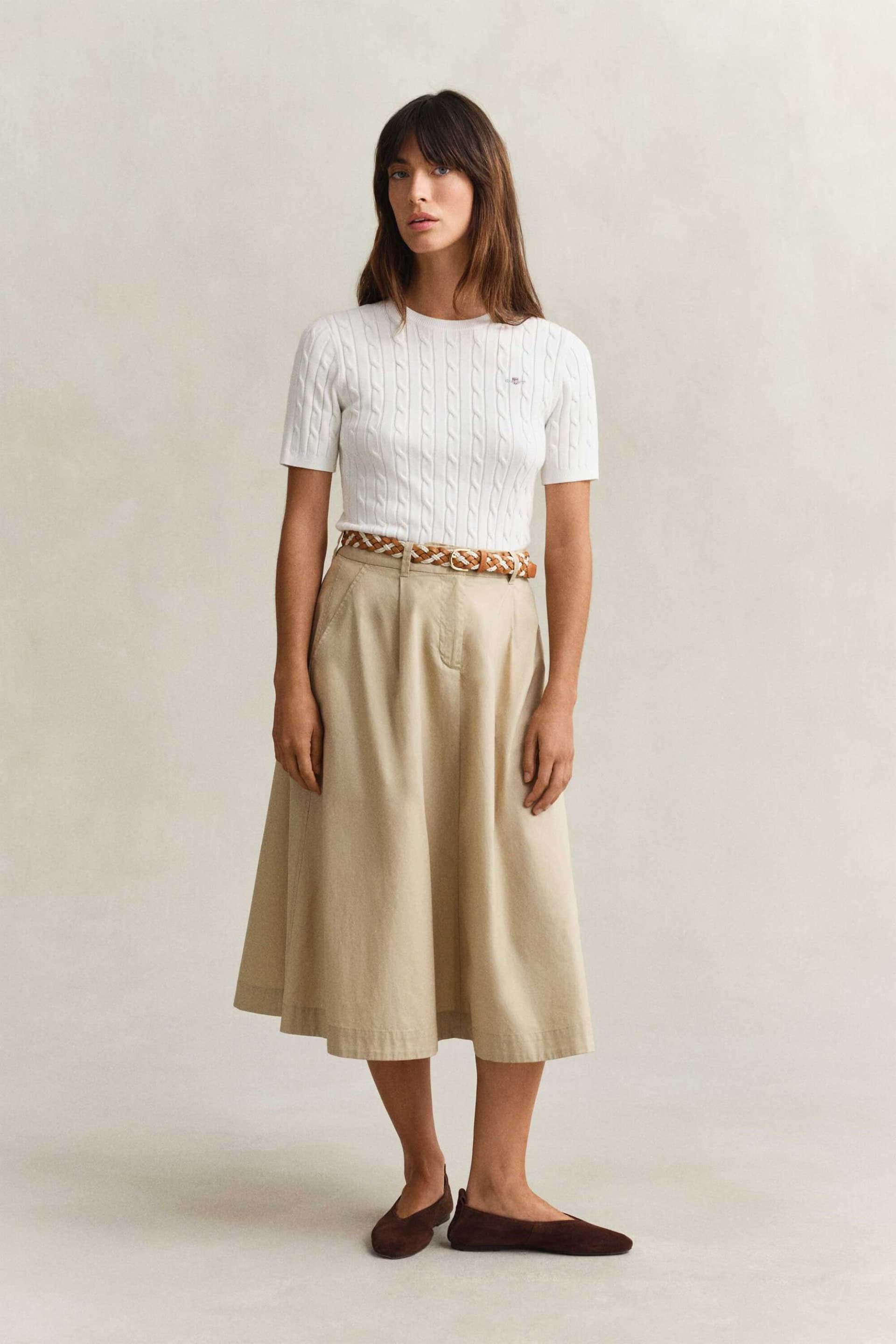 Gant γυναικεία midi φούστα ψηλόμεση Regular Fit
