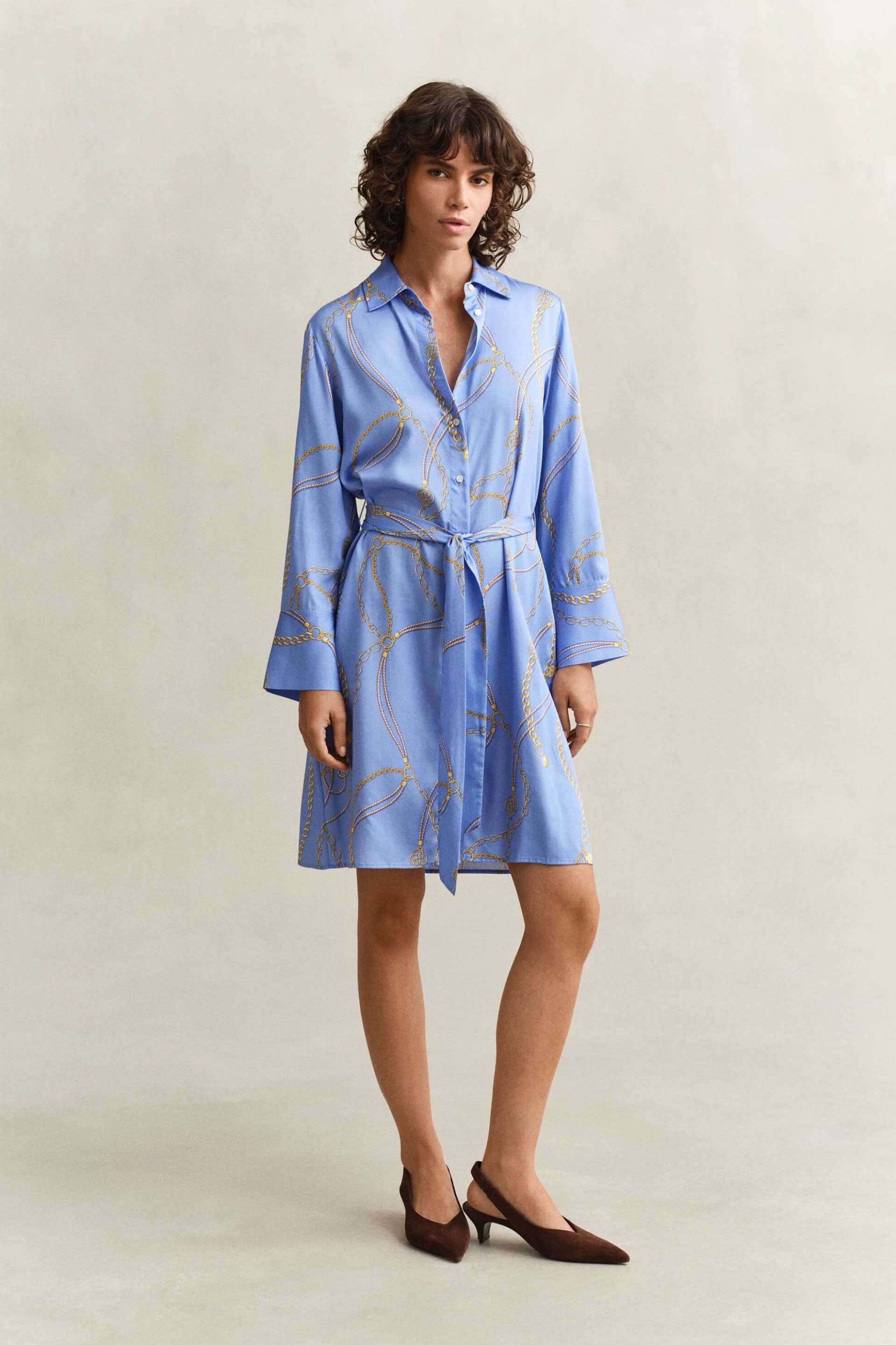 Gant γυναικείο mini φόρεμα σεμιζιέ με print Regular Fit