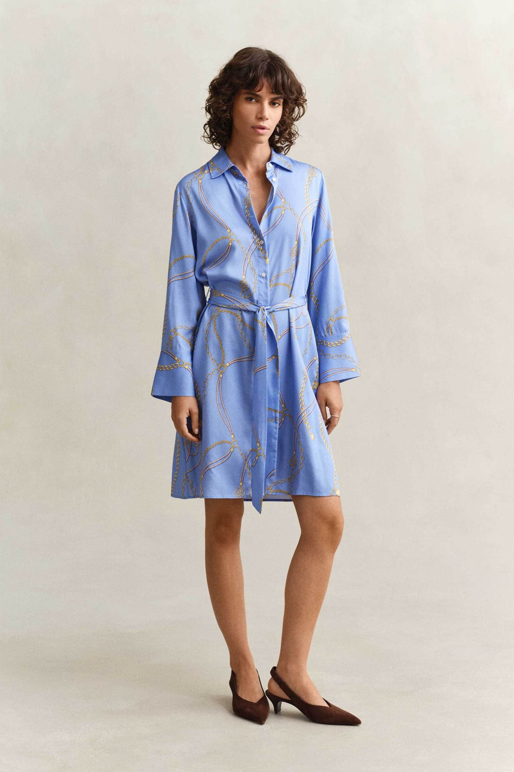 Gant γυναικείο mini φόρεμα σεμιζιέ με print Regular Fit