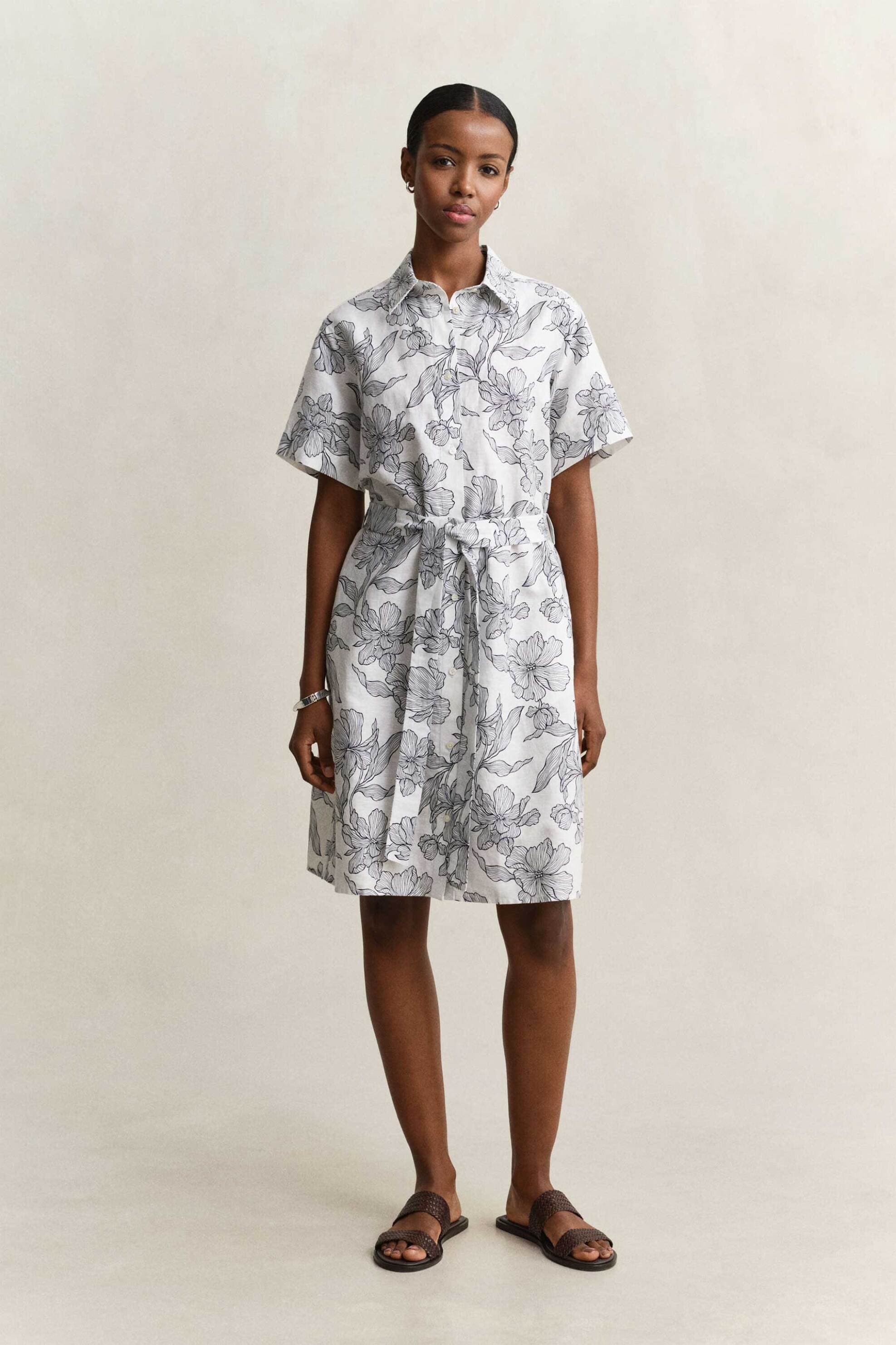 Gant γυναικείο mini φόρεμα σεμιζιέ με floral print Regular Fit