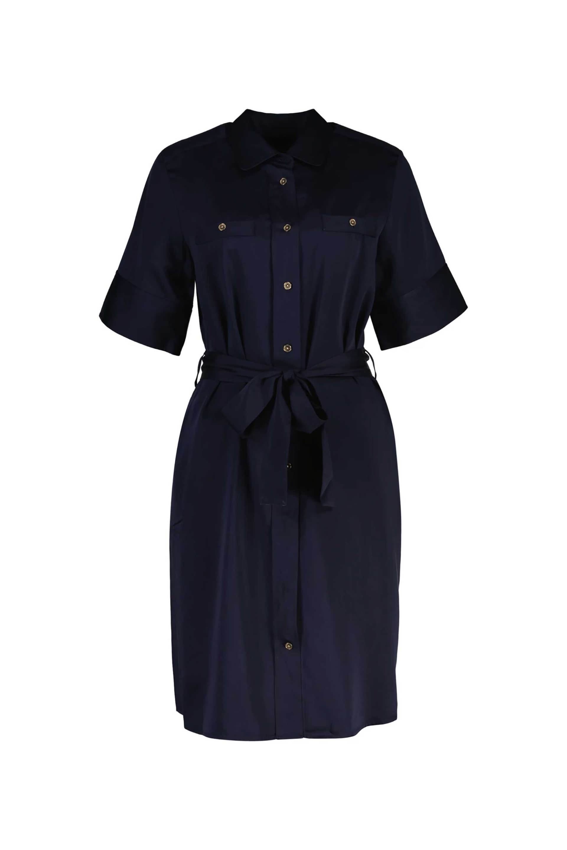 Gant γυναικείο midi φόρεμα σεμιζιέ με ζώνη Regular Fit