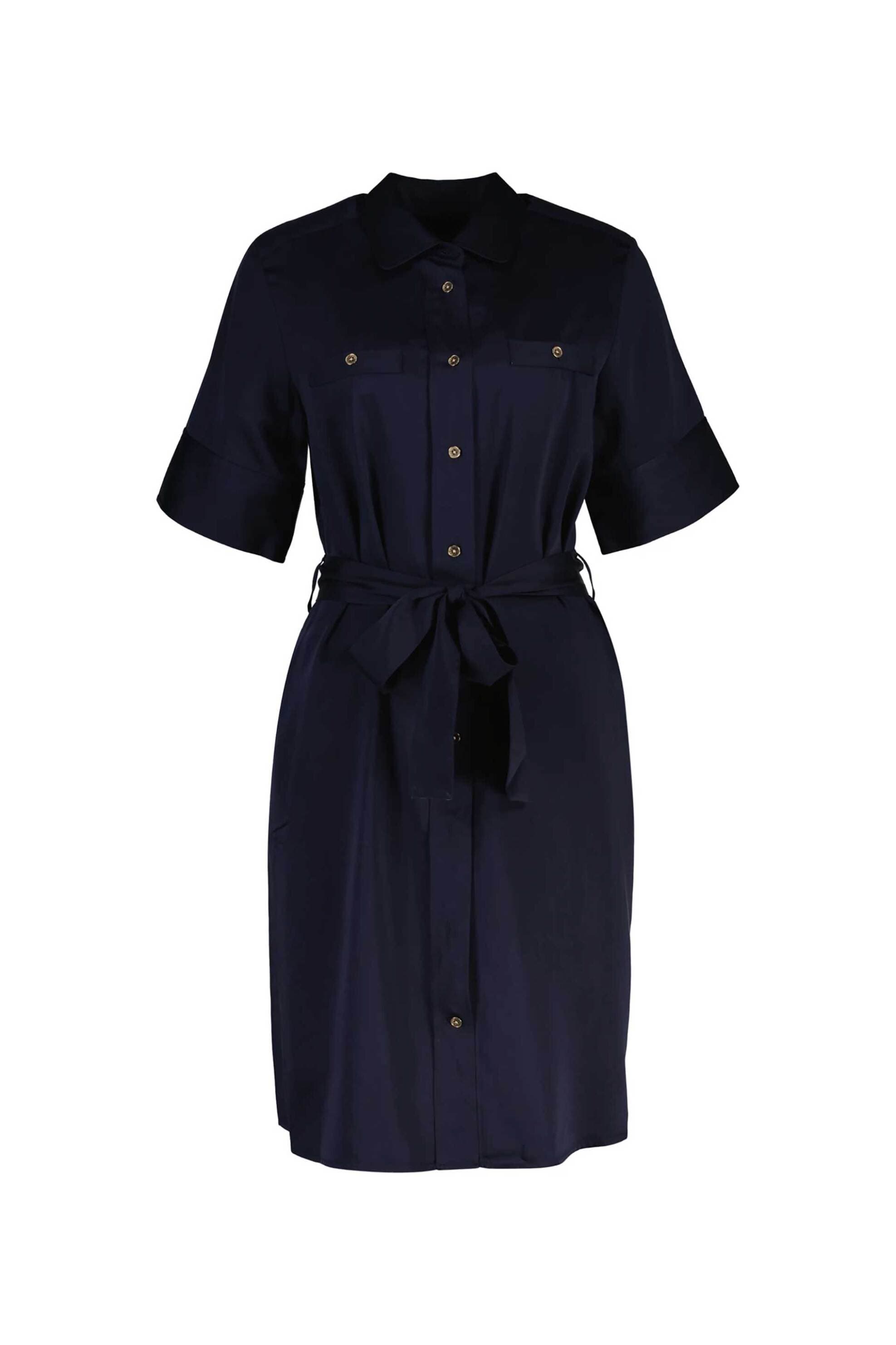 Gant γυναικείο midi φόρεμα σεμιζιέ με ζώνη Regular Fit